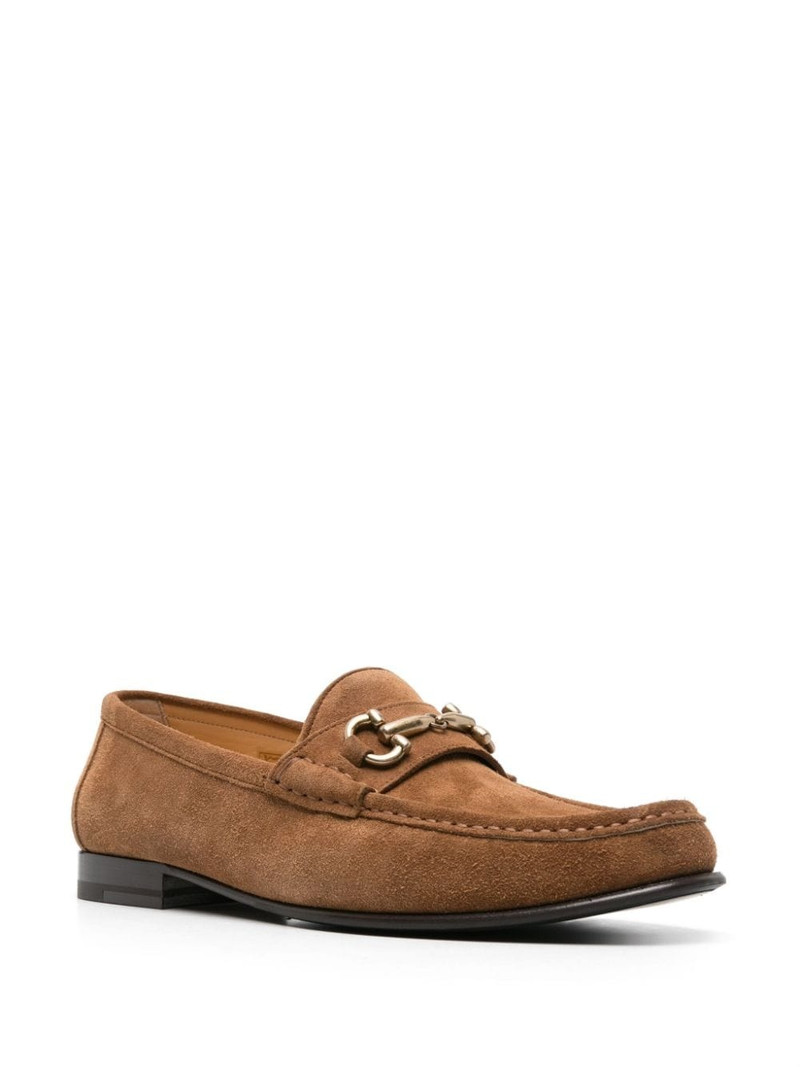 Brunello Cucinelli horsebit-deatil suede loafers outlook