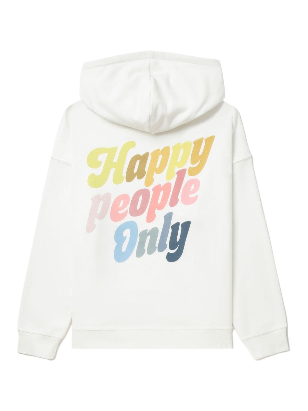 slogan-print cotton hoodie - 6