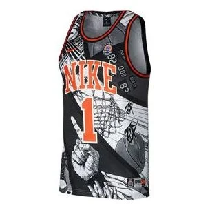 Nike Dri-Fit High School League Comics Basketball Vest Jersey Men's Black CI9081-010 - 1