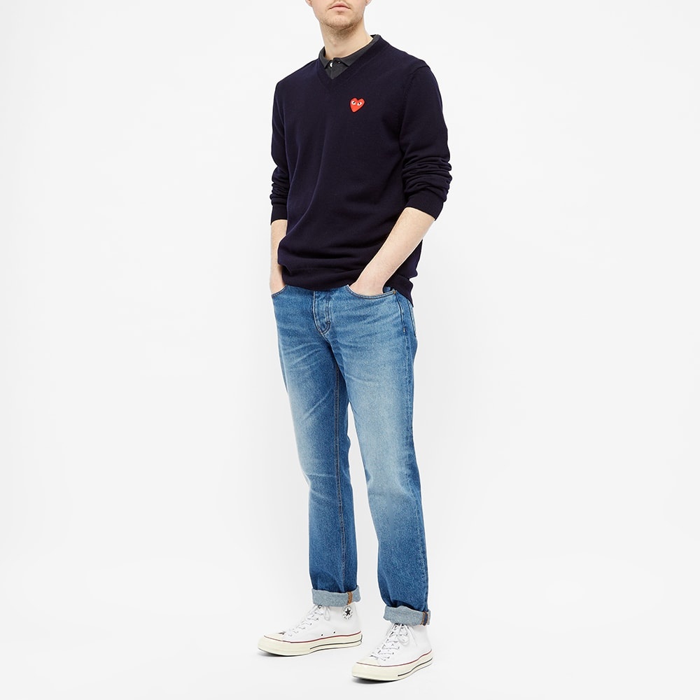 Comme des Garcons Play V-Neck Jumper - 5