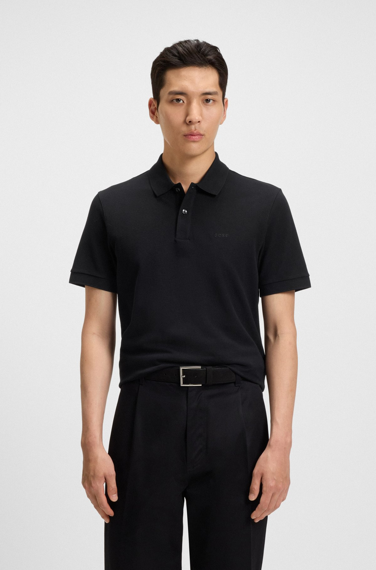 PALLAS REGULAR-FIT POLO SHIRT IN COTTON WITH EMBROIDERED LOGO - 2