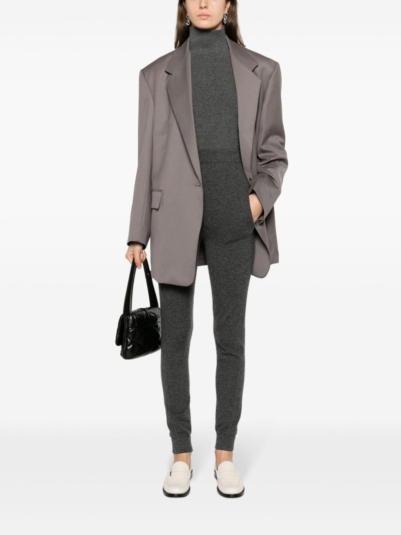 SAINT LAURENT tapered-leg cashmere trousers outlook