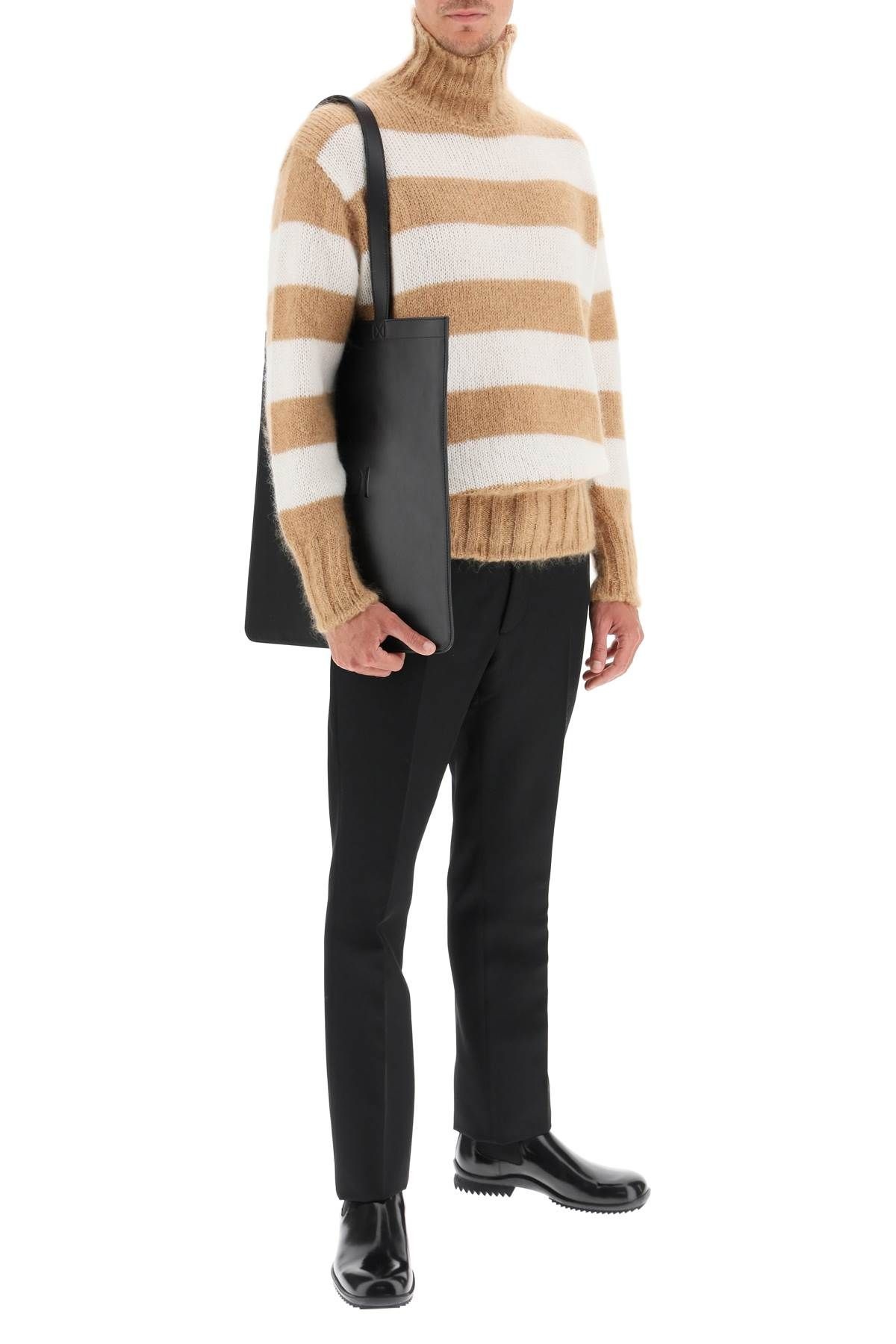 STRIPED TURTLENECK SWEATER - 2