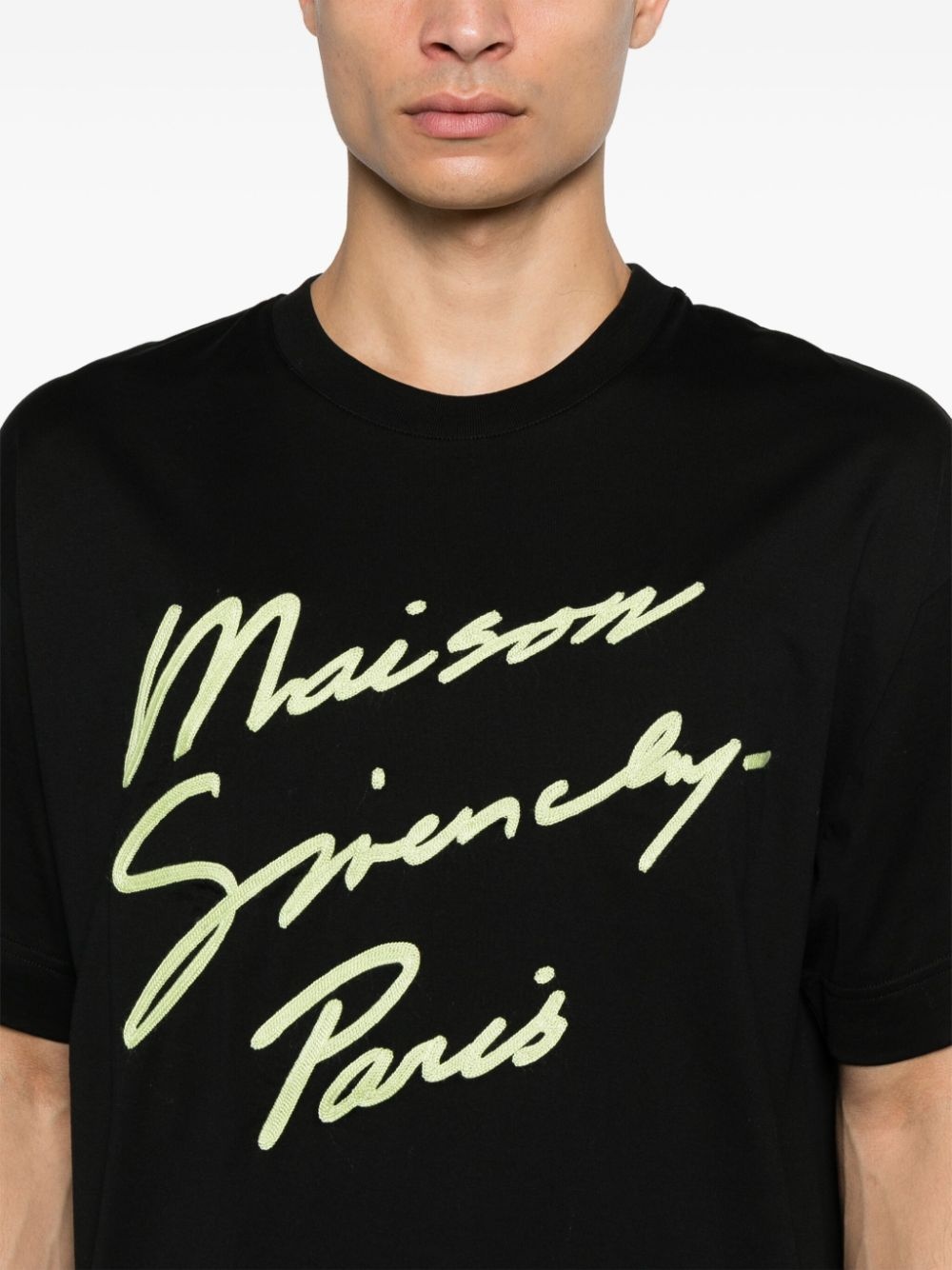 logo-embroidered T-shirt - 4