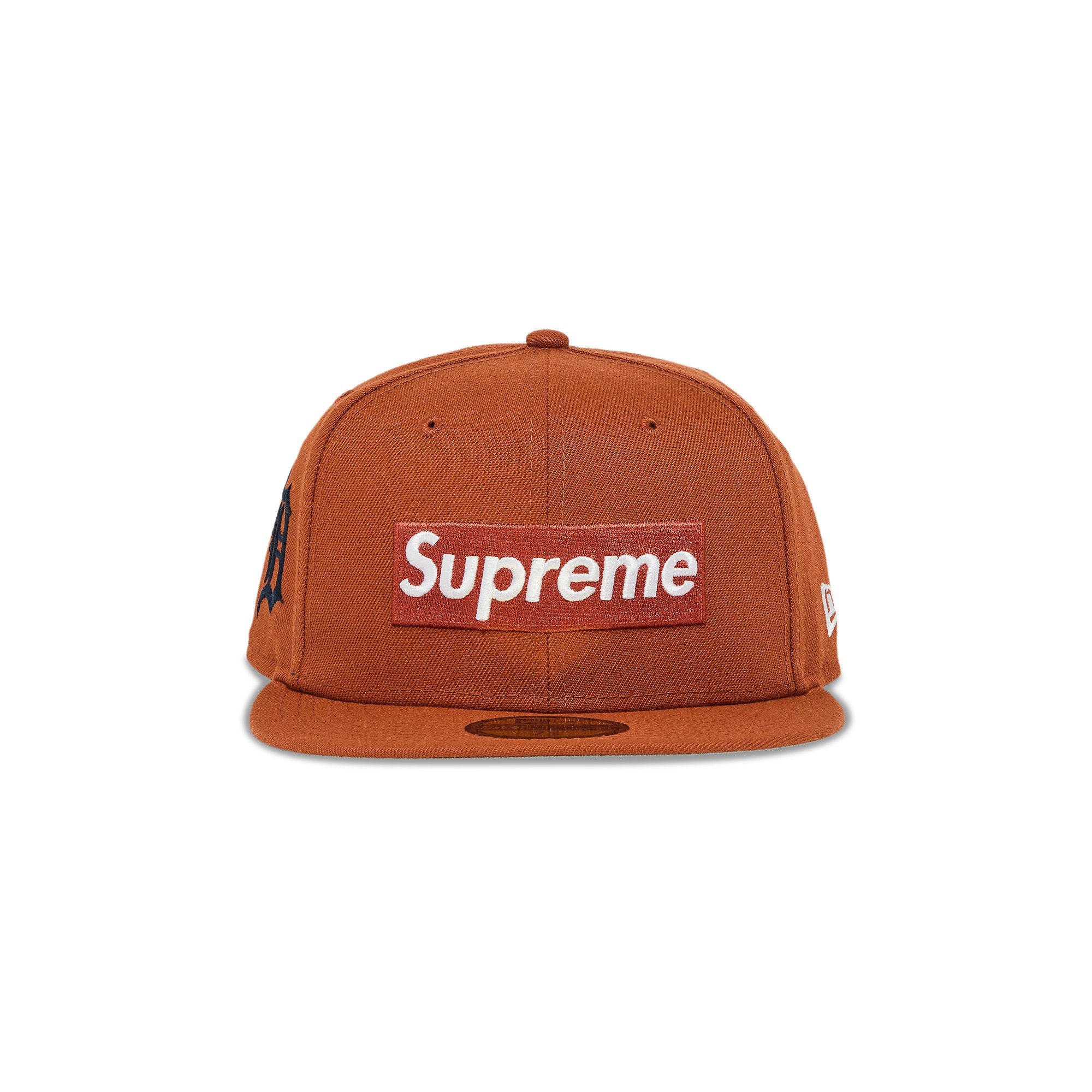 Supreme x MLB Teams Box Logo New Era 'Burnt Orange - Detroit' - 1