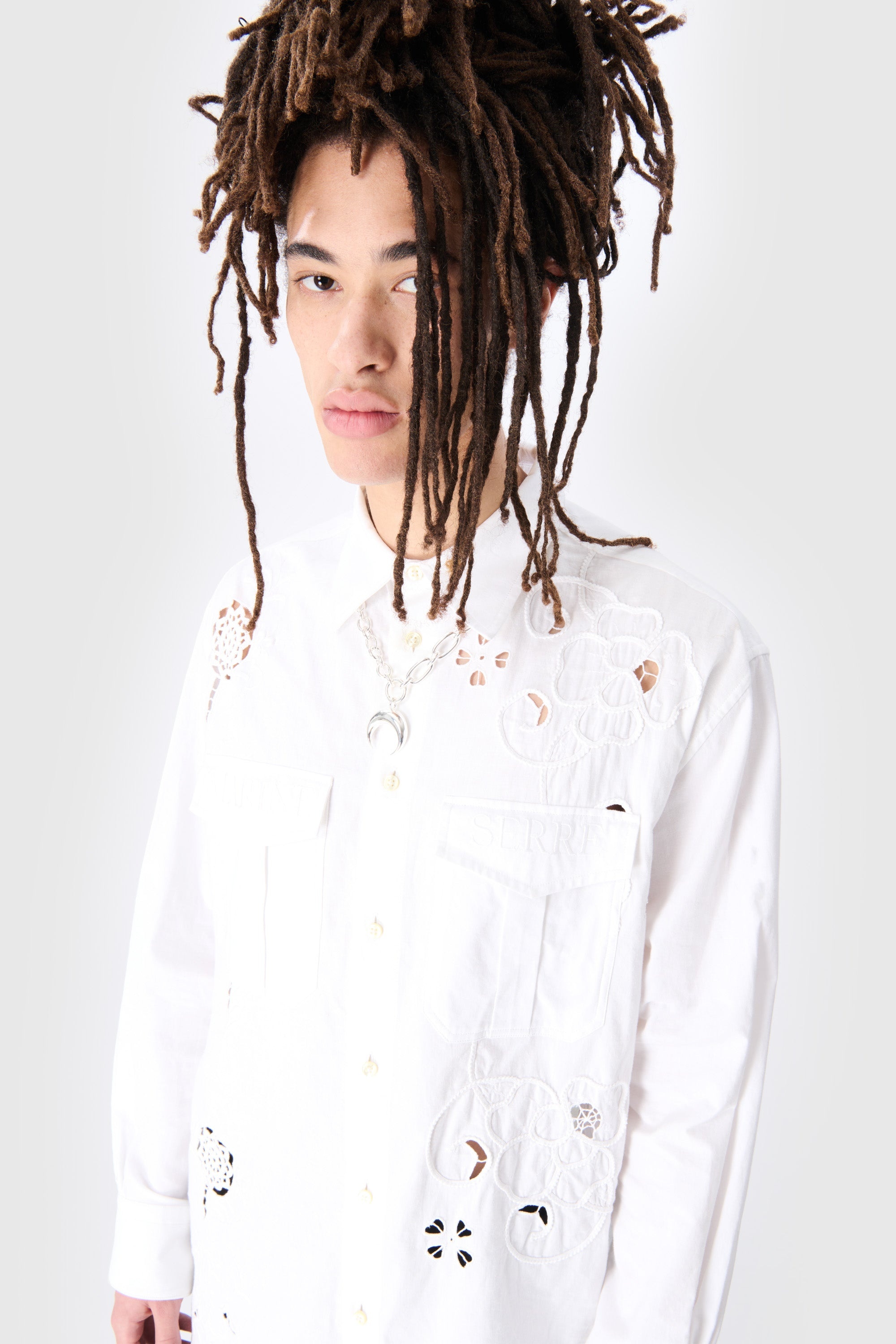 Upcycled Household Linen Twin Pocket Shirt - 2
