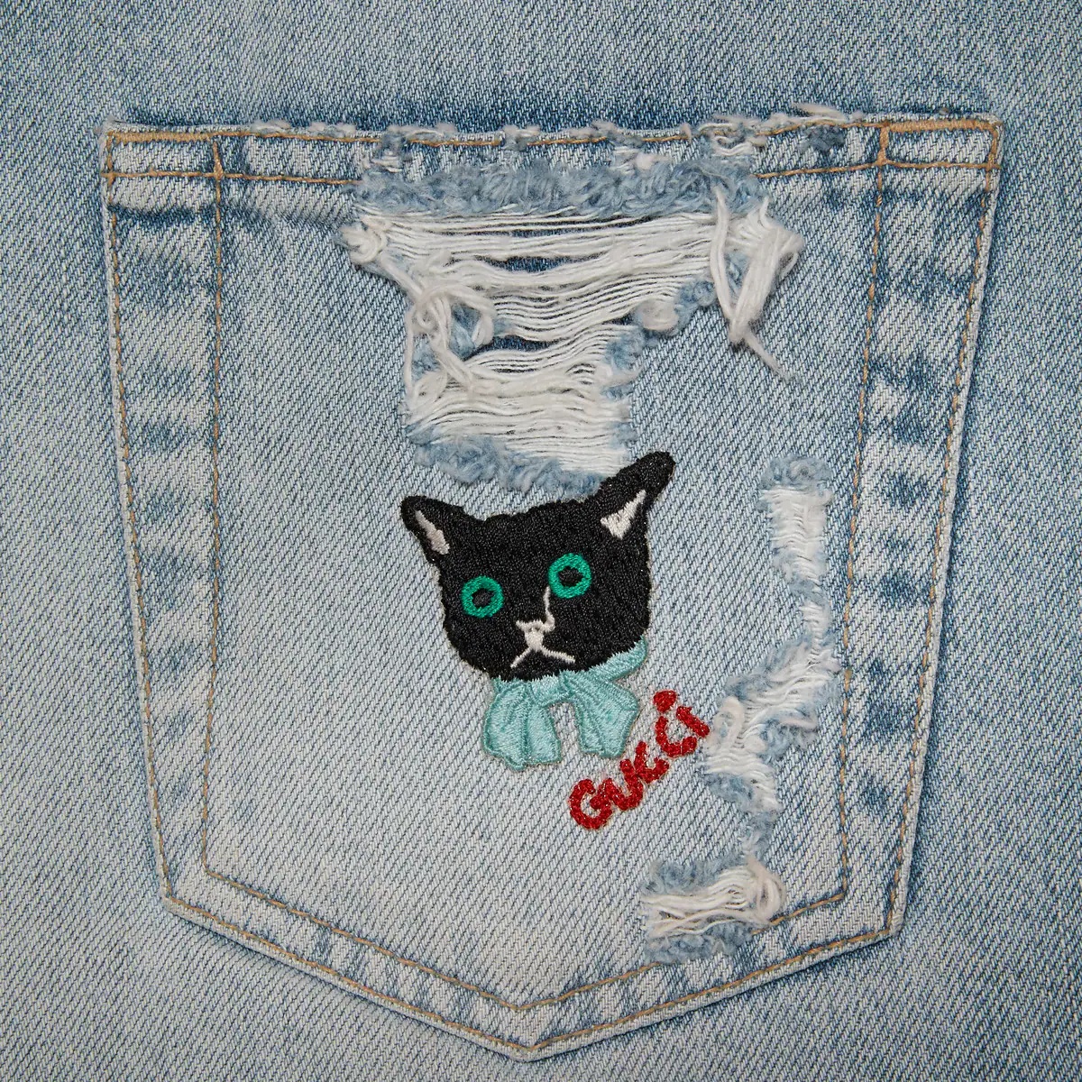 Eco washed organic denim shorts - 7