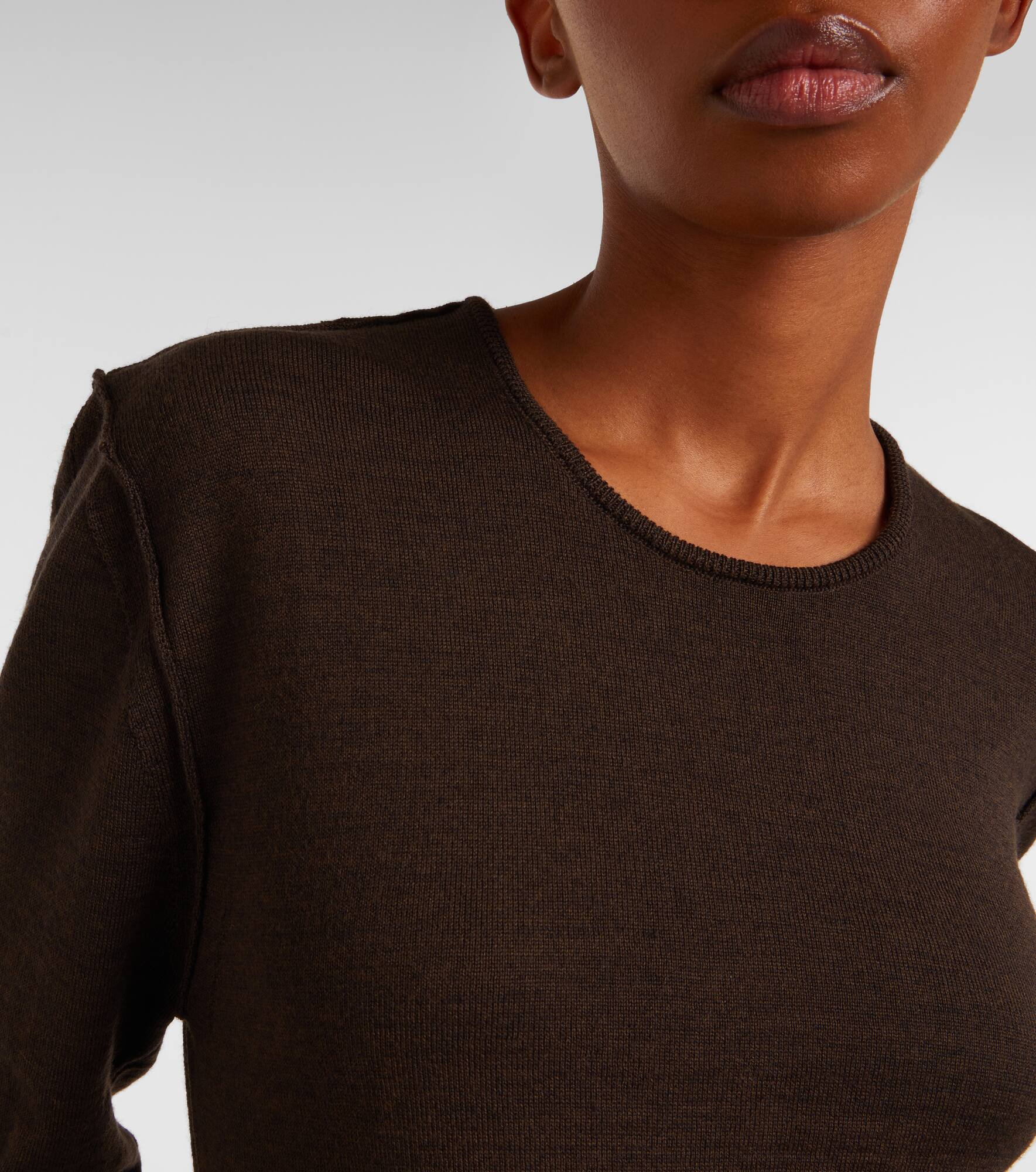 Trompe l'oeil wool-blend sweater - 4