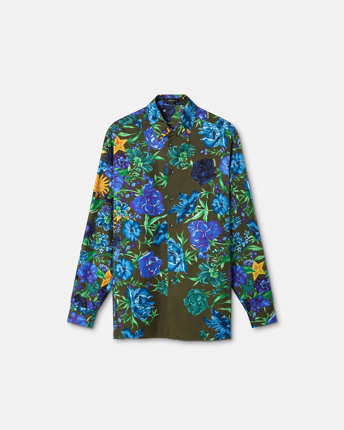 VERSACE Wildflower West Silk Shirt | REVERSIBLE