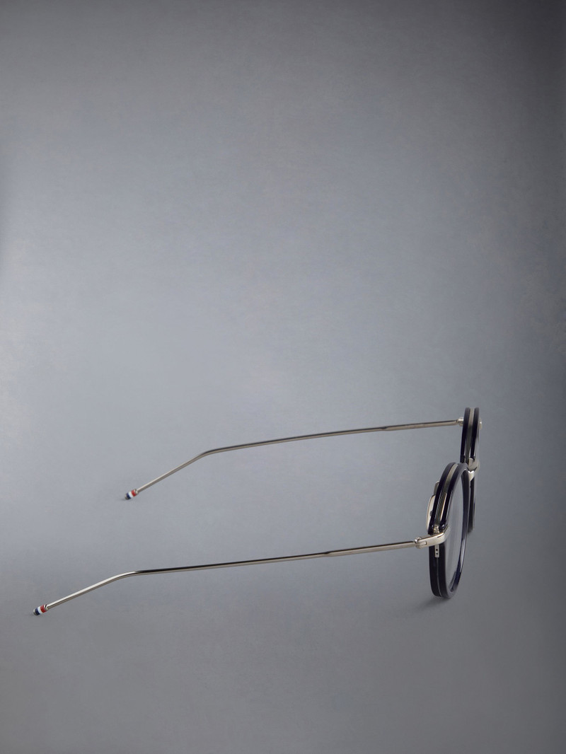 ROUND EYEGLASSES IN ACETATE AND TITANIUM 4