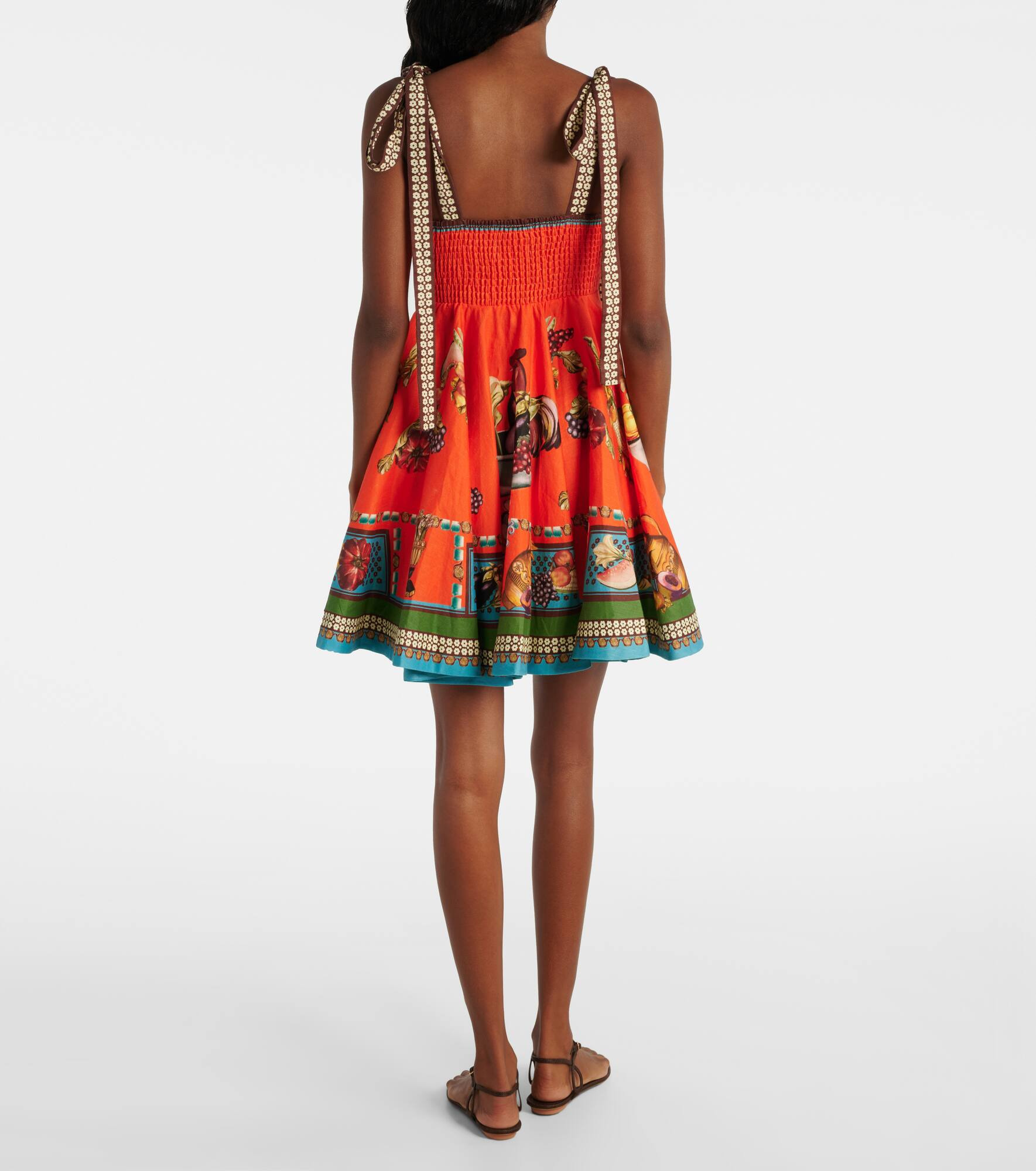 Rocco printed linen minidress - 3