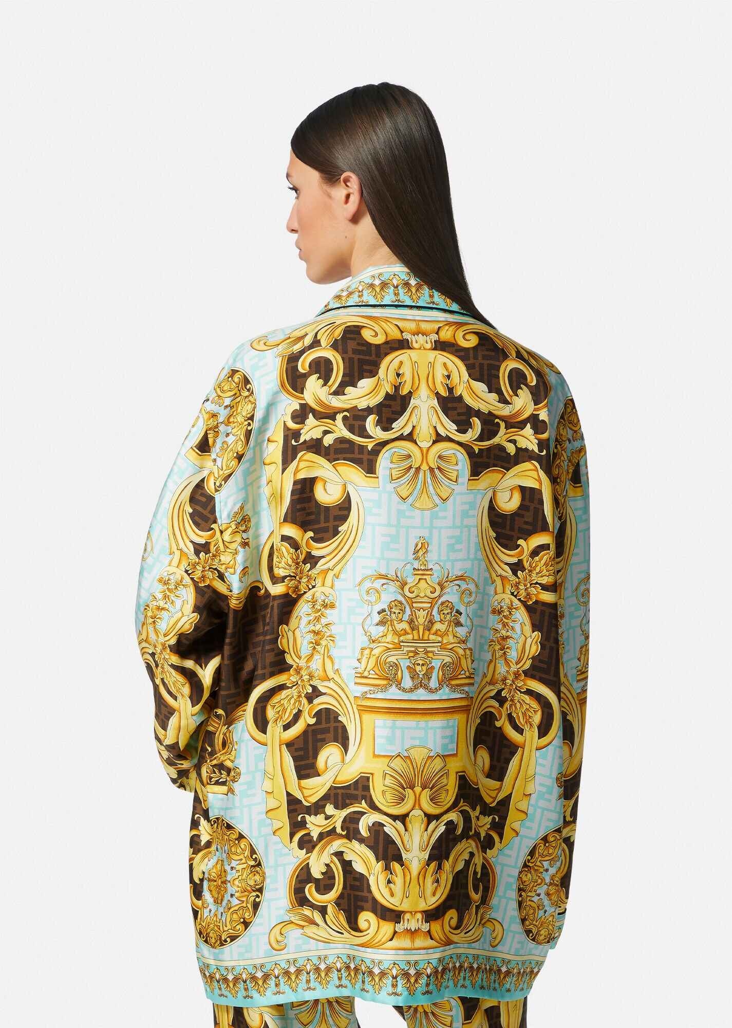 Fendace Gold Baroque Pyjama Top - 4