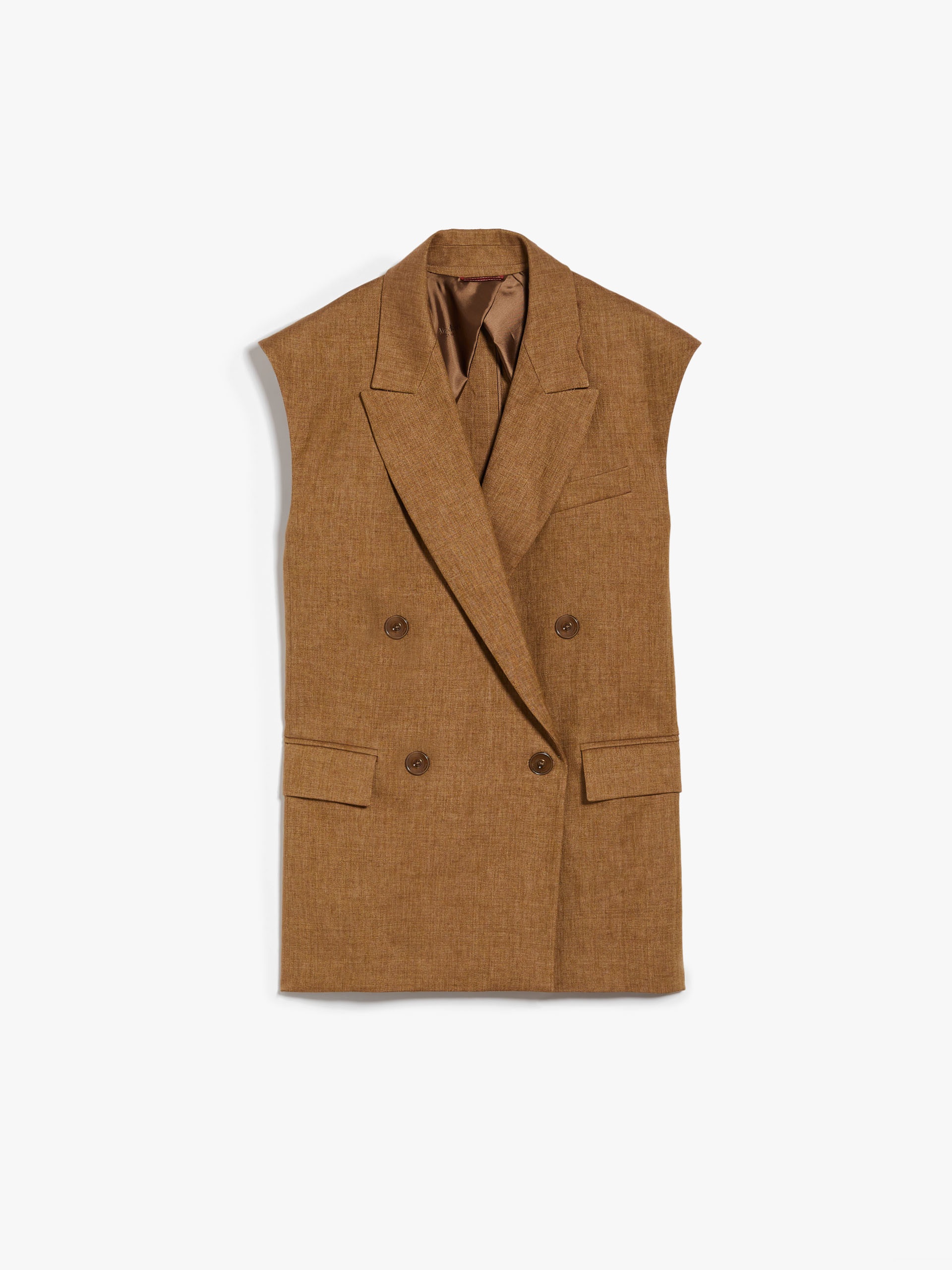 ELICHE Double-breasted linen waistcoat - 1