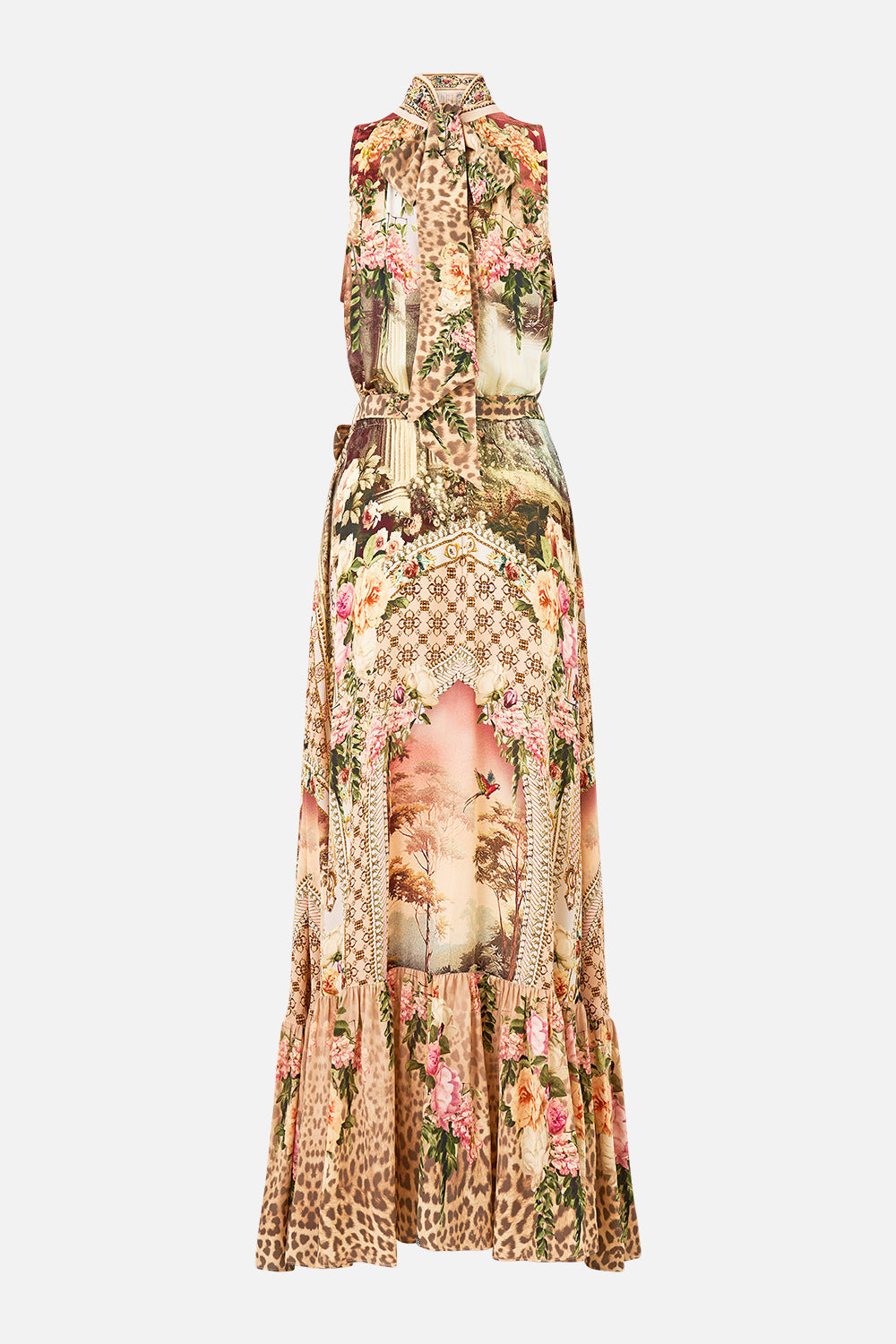 NECKTIE DRESS WITH ELASTICATED WAIST - 8