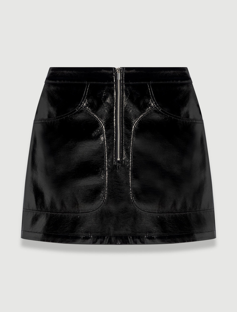Short vinyl skirt 1