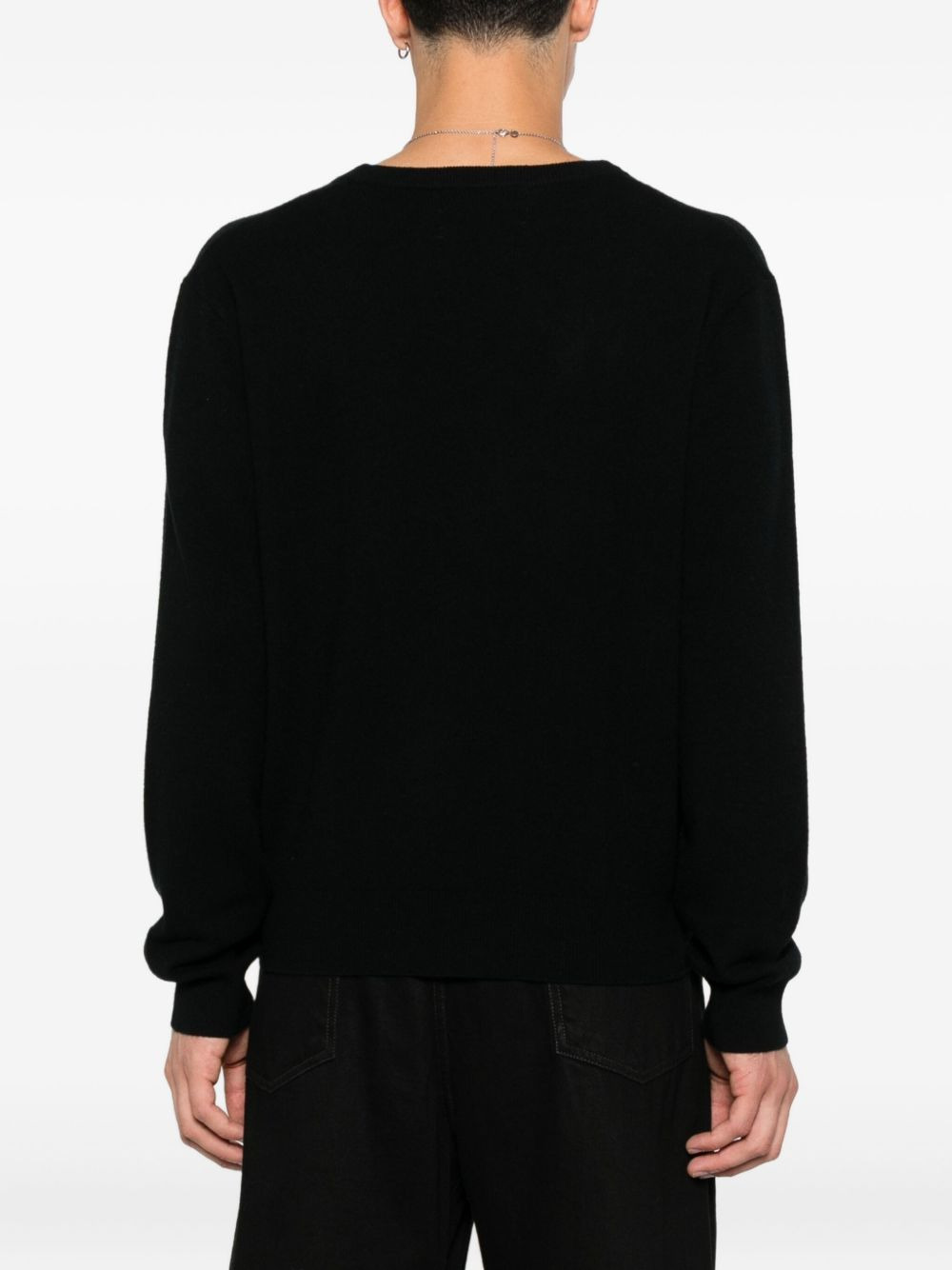 scoop-neck cashmere sweater - 4