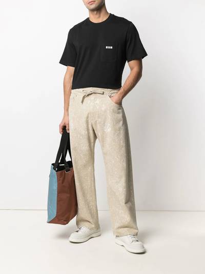 MSGM chest pocket logo T-shirt outlook