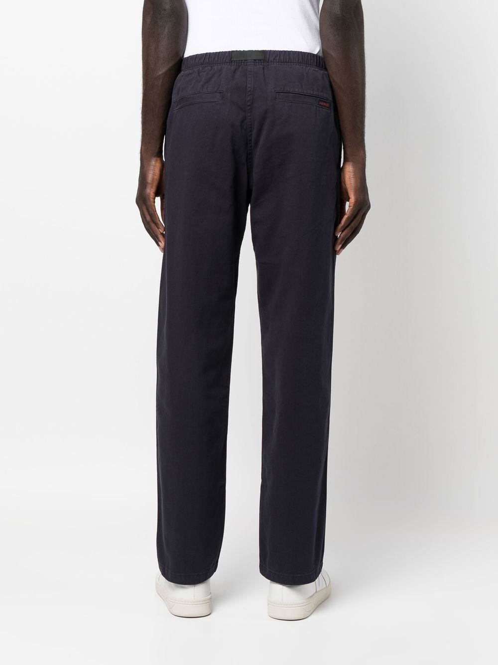 belted-waist straight-leg trousers - 4
