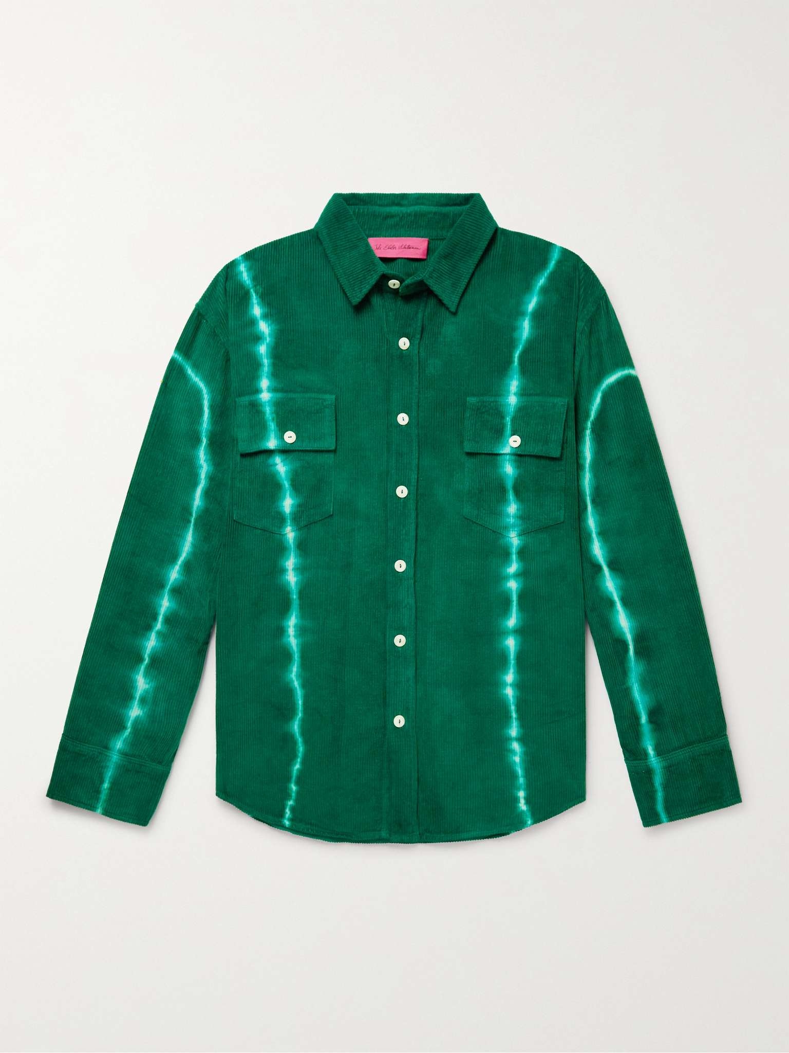 Tie-Dyed Cotton and Cashmere-Blend Corduroy Shirt - 1