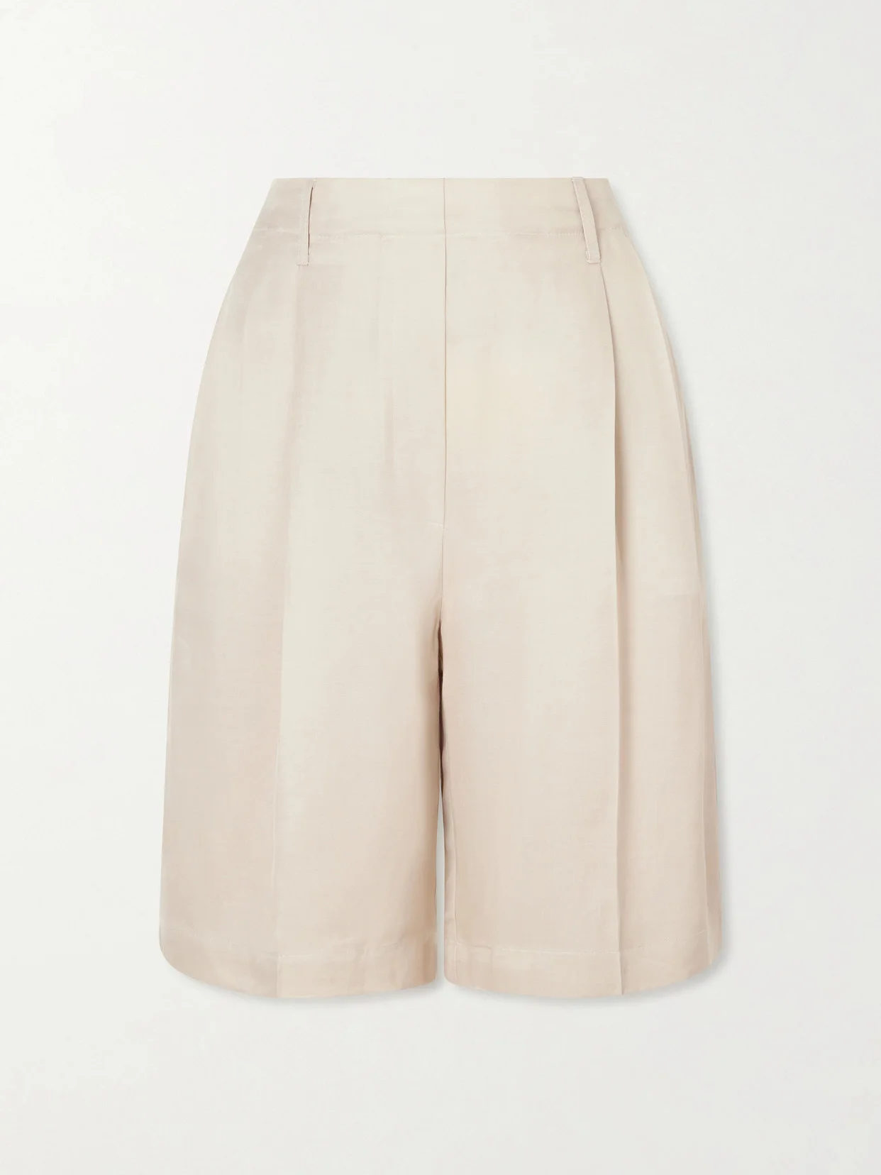 Kim Pleated Woven Shorts - 1