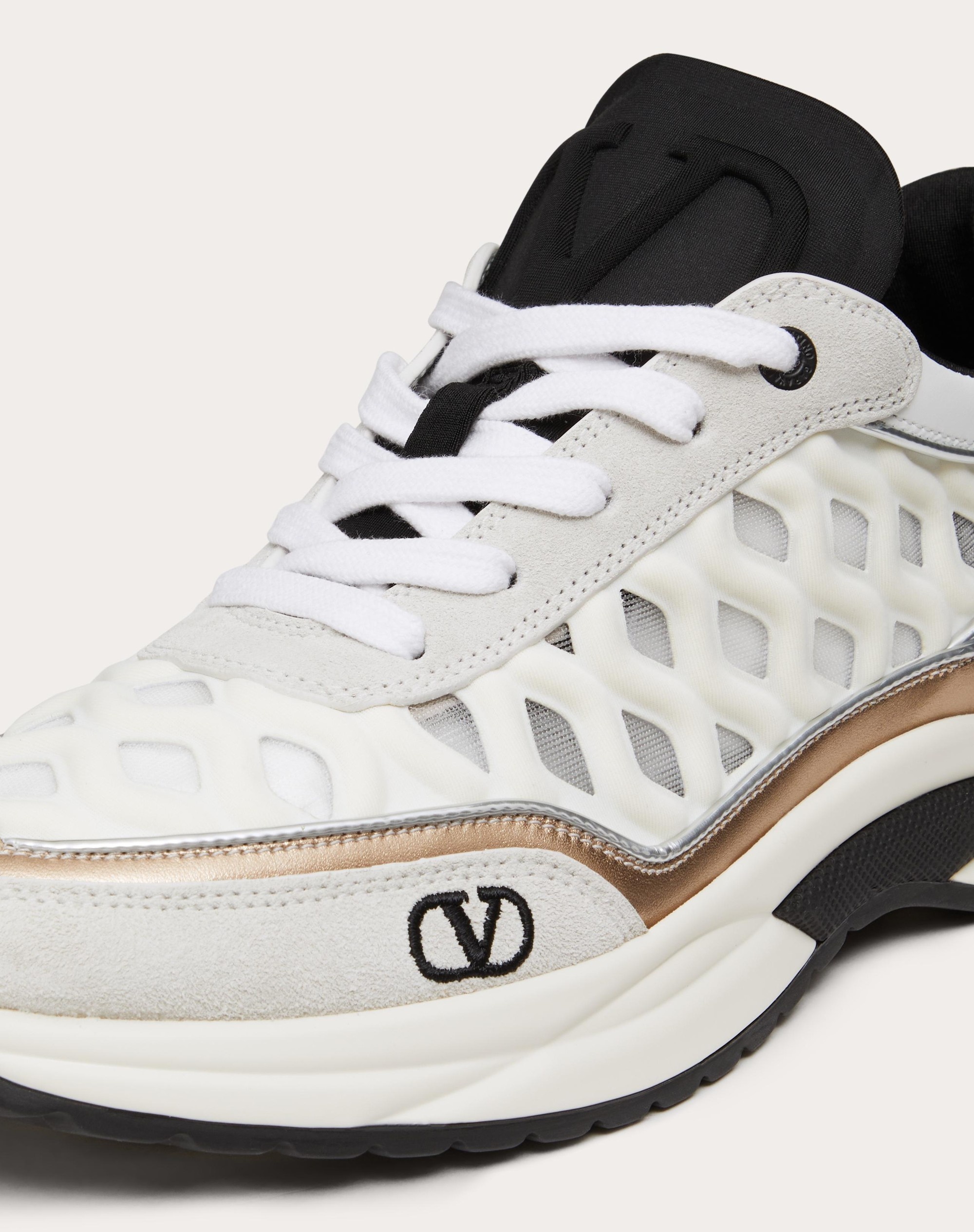READY GO RUNNER SNEAKER IN FABRIC AND LEATHER - 5