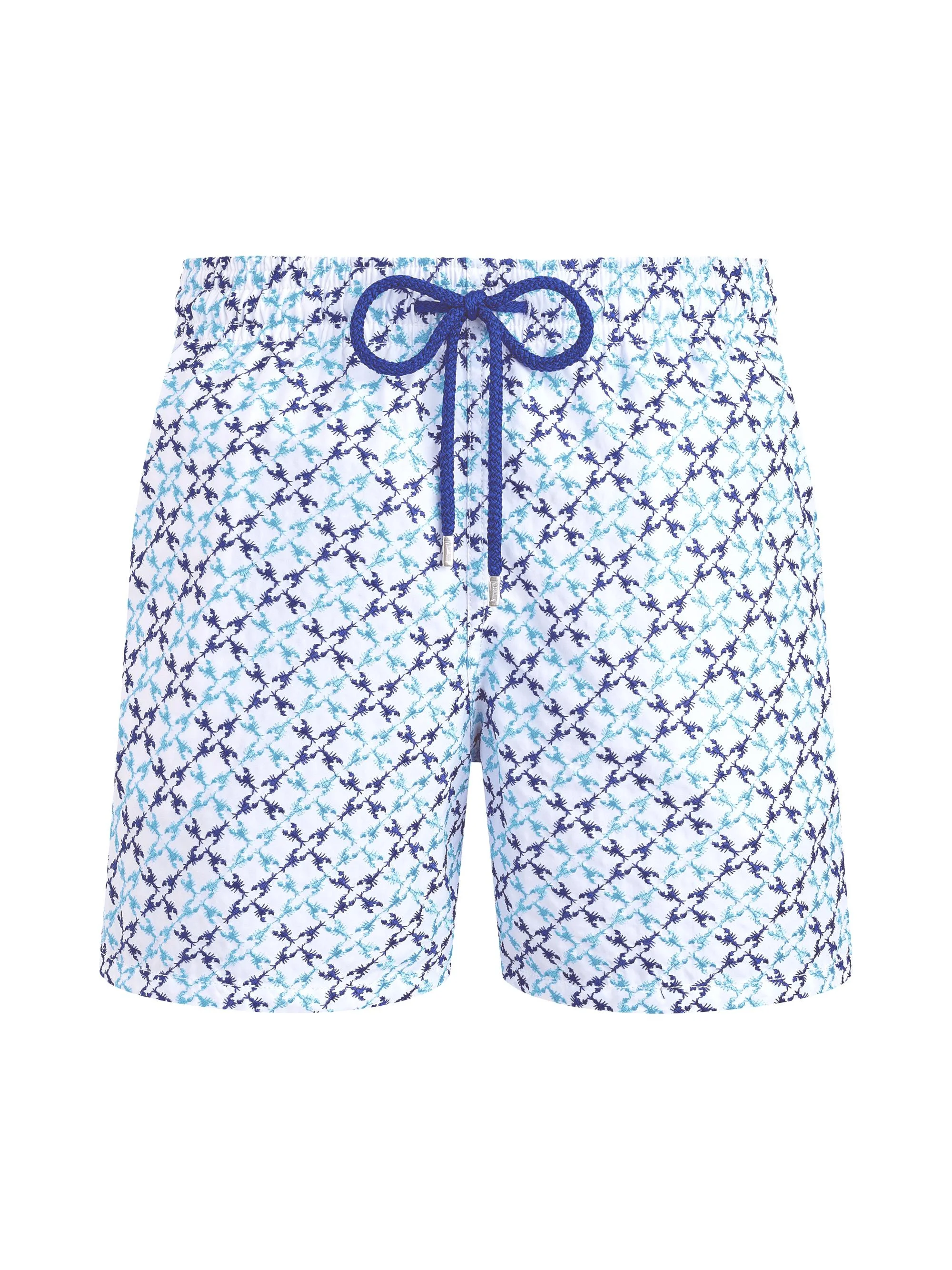 Men's Homard Embroidered Swim Trunks - Blanc - 1