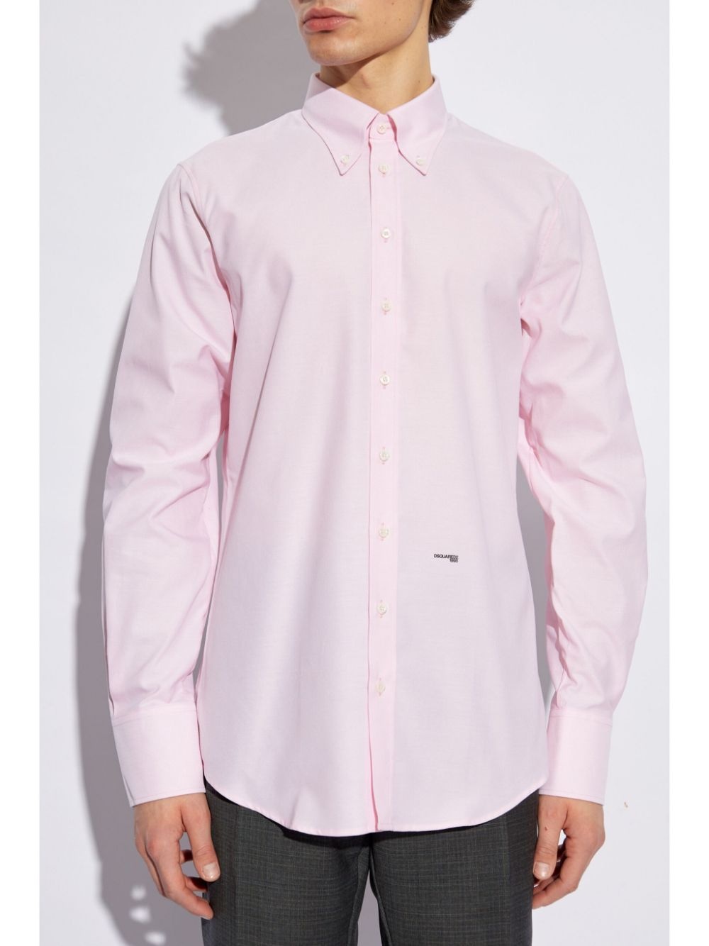 logo-embroidered shirt - 3