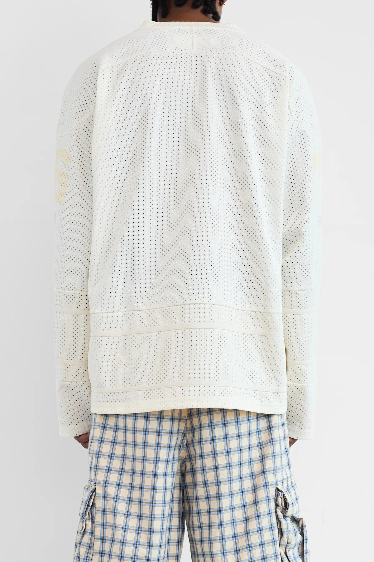 ERL California Hockey Jersey Knit Off White - 5