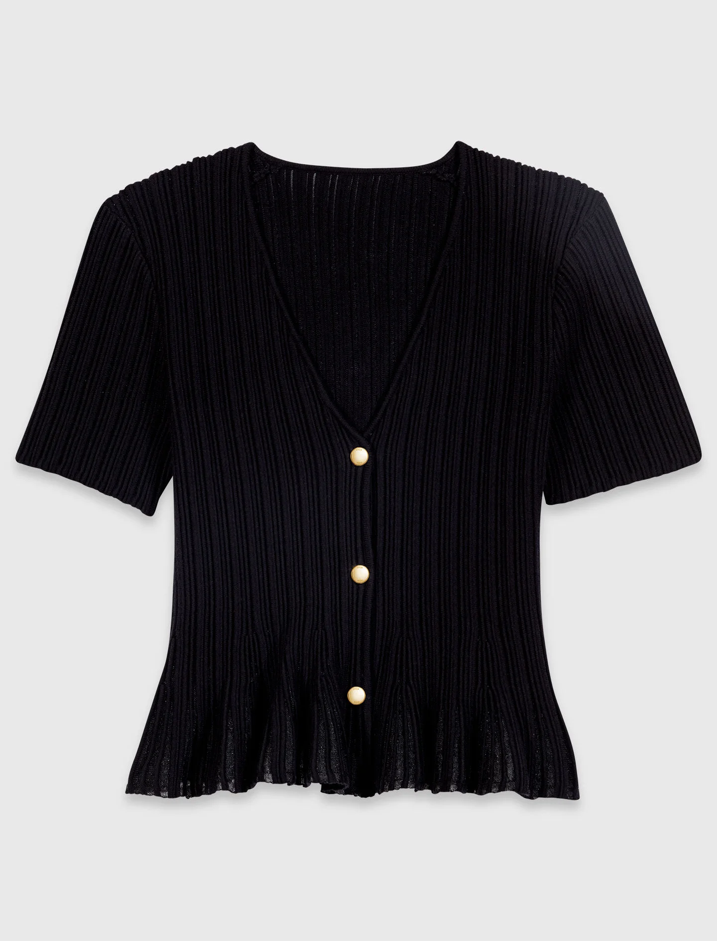 Peplum cardigan - 1