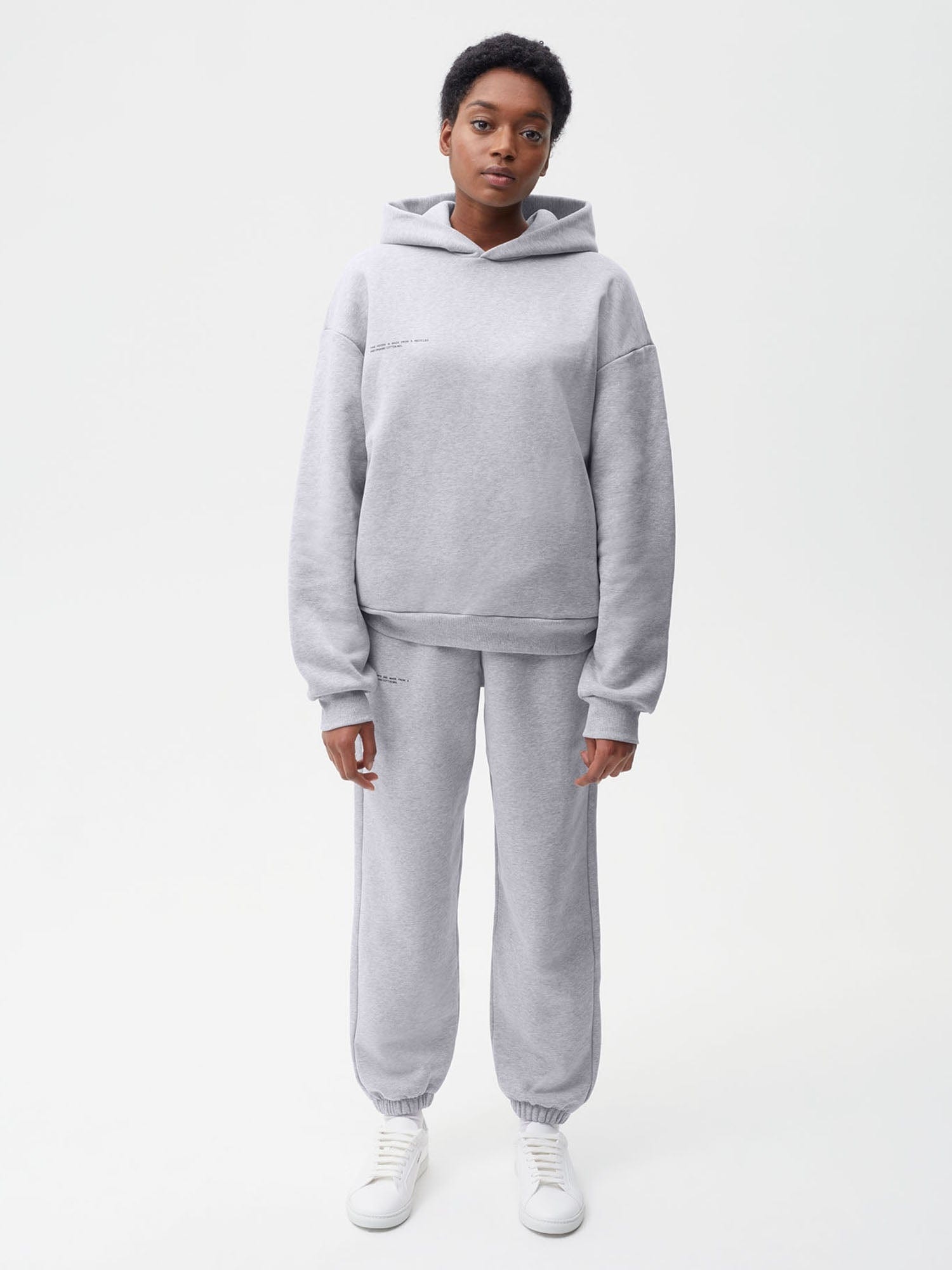 Womens 365 Heavyweight Track Pants - Grey Marl - 2