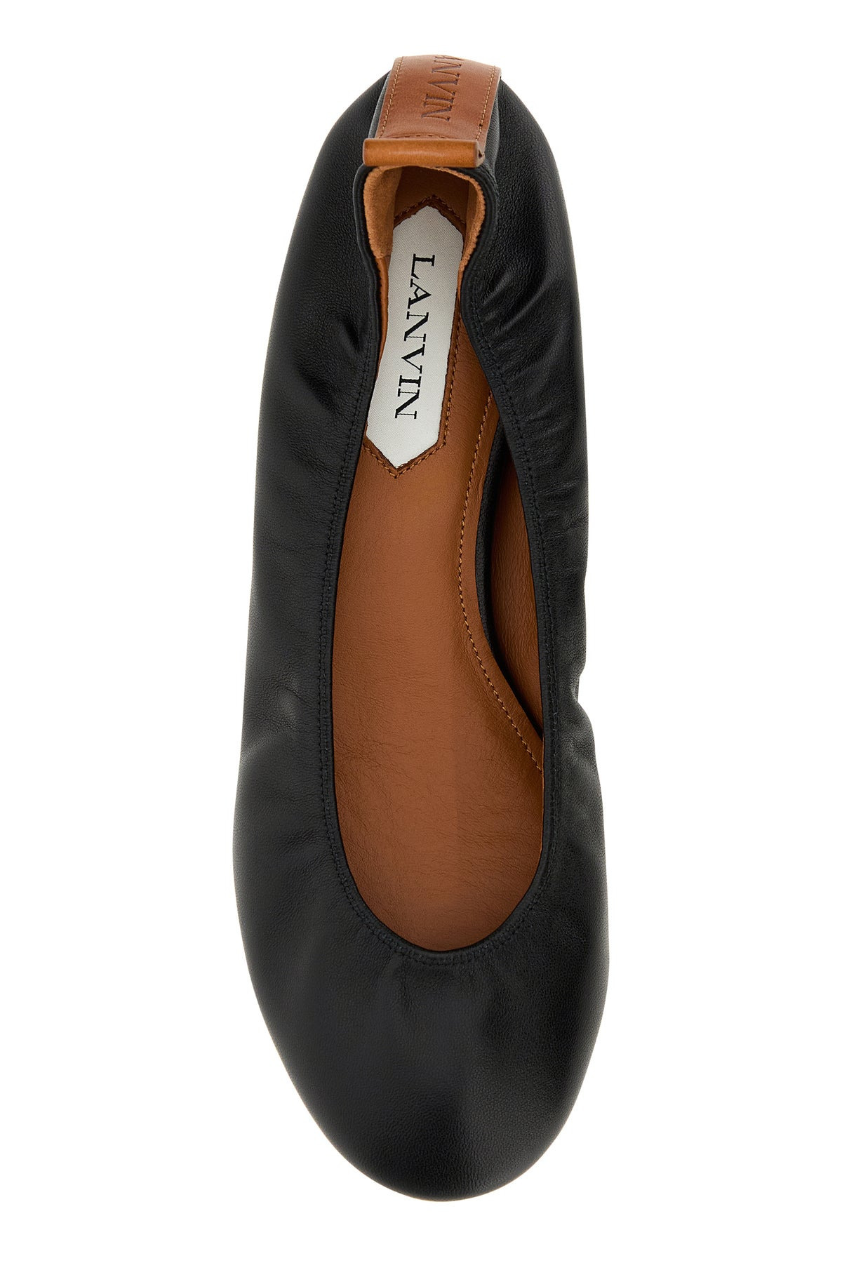 Black leather ballerinas - 4