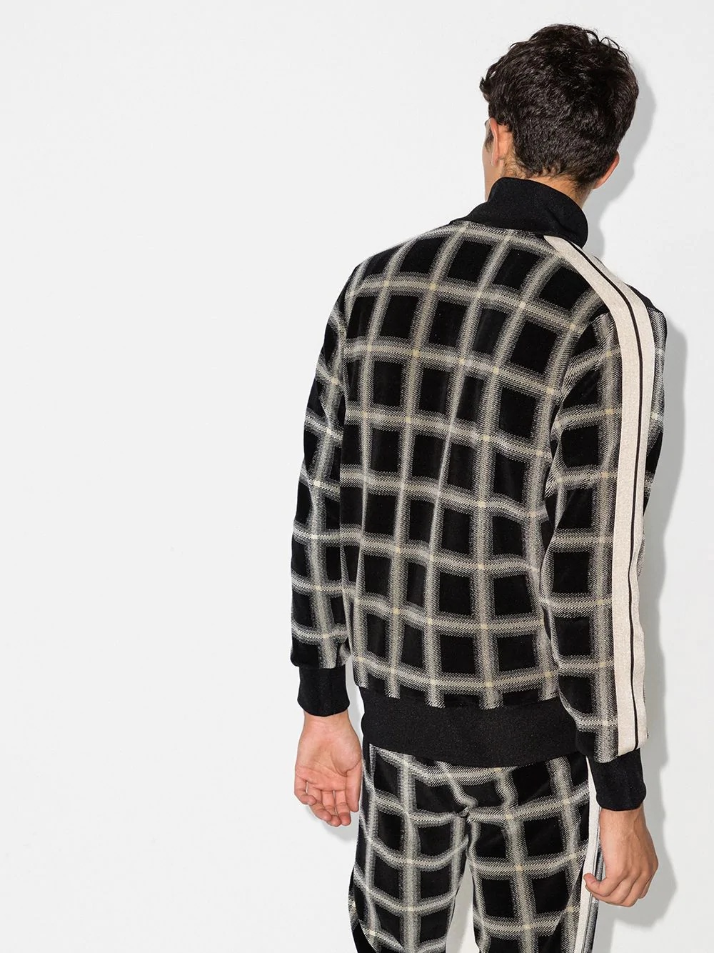 checked track jacket - 3