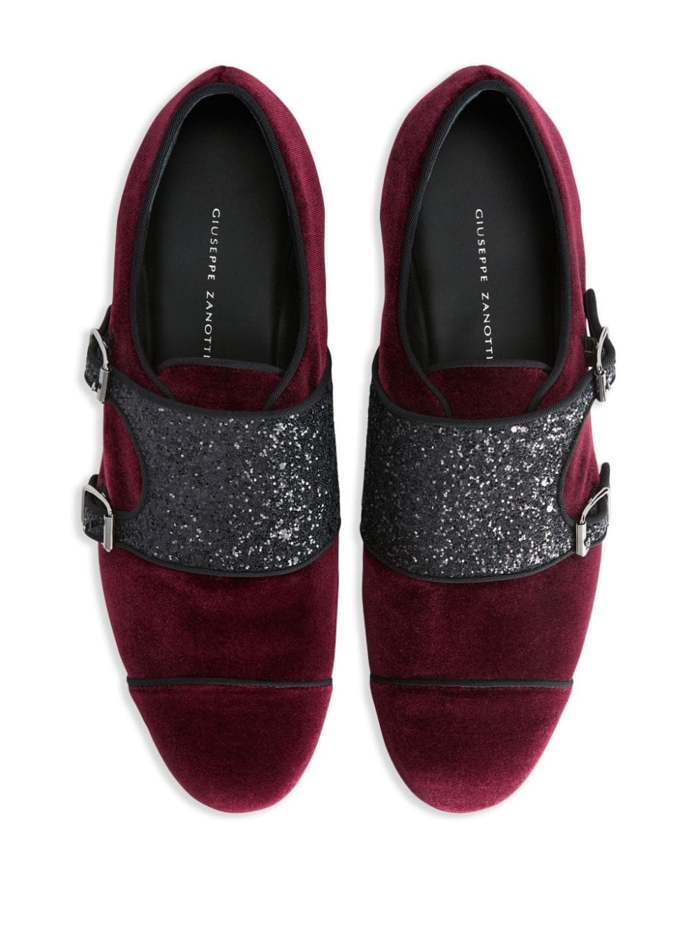 Johnny Crystal embellished monk-strap loafers - 4