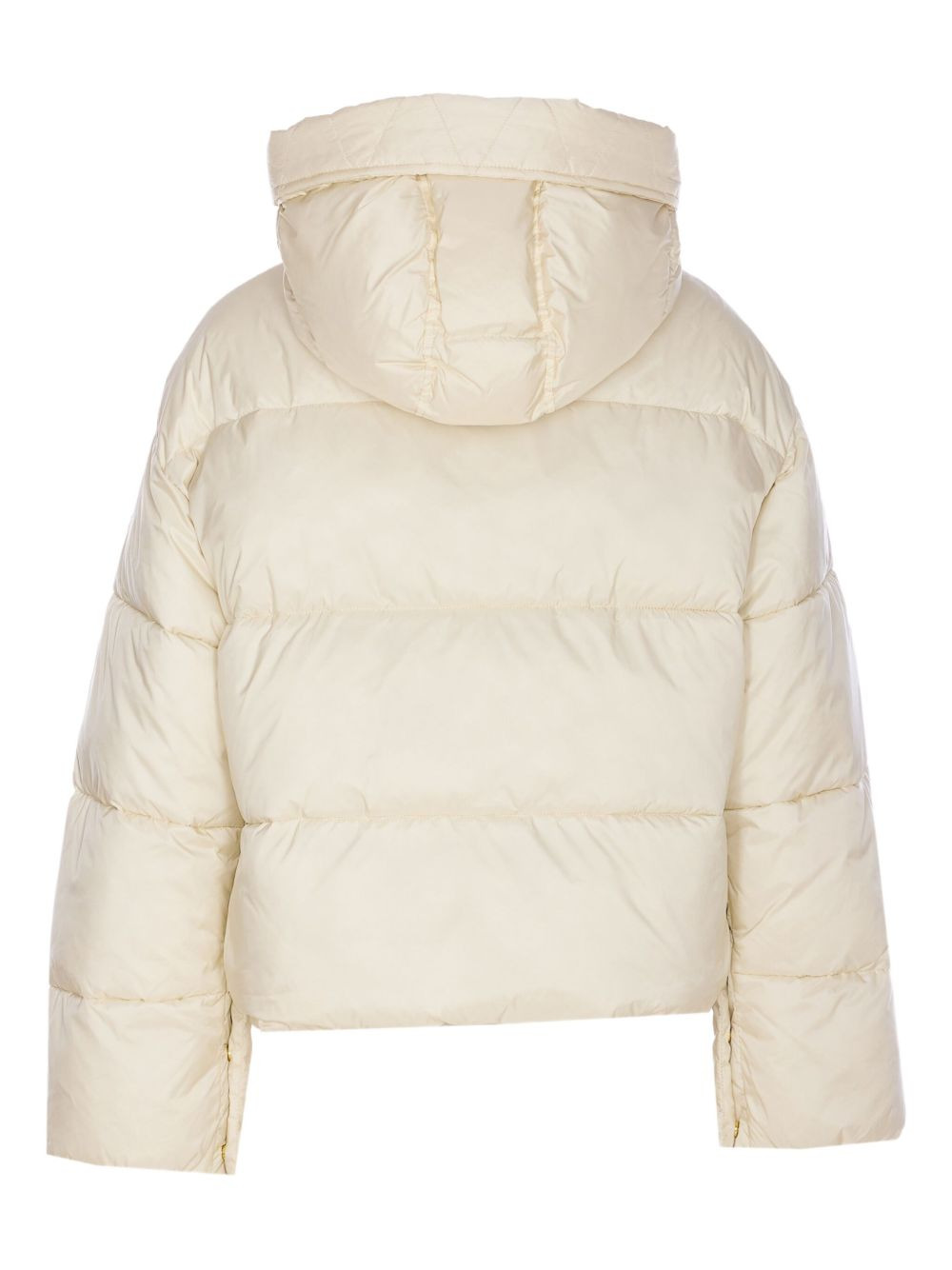 hooded quilted coat - 2
