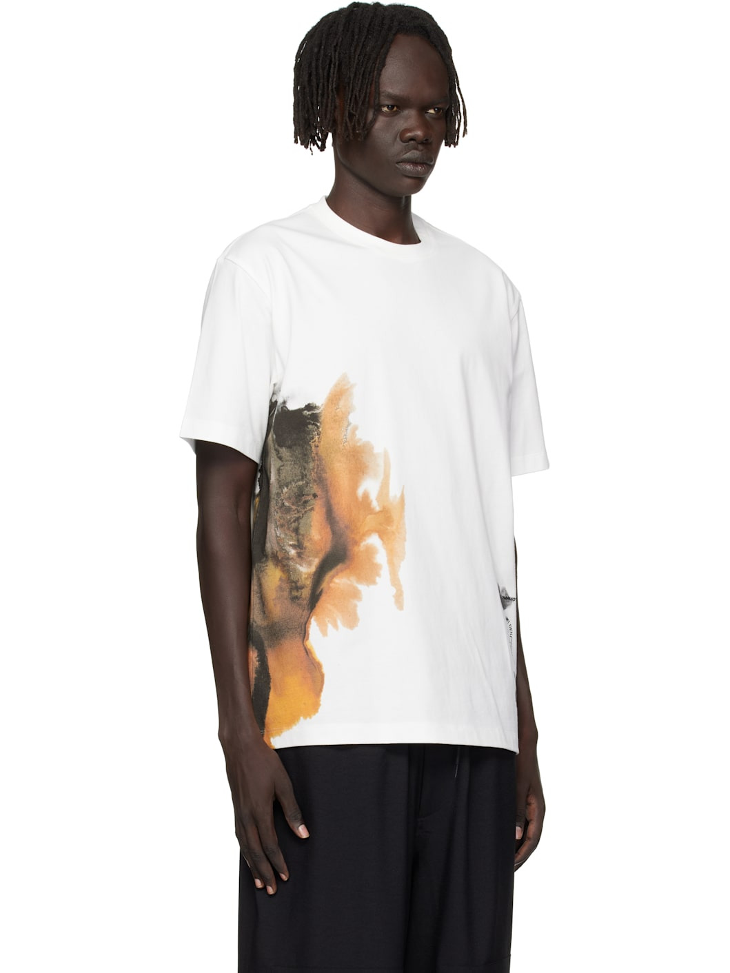 White AOP Short Sleeve T-shirt - 2