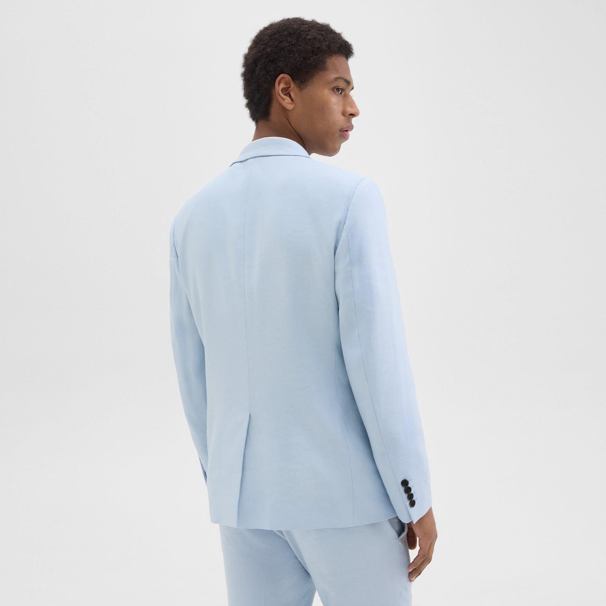 Morton Slim Blazer in Linen-Viscose - 4
