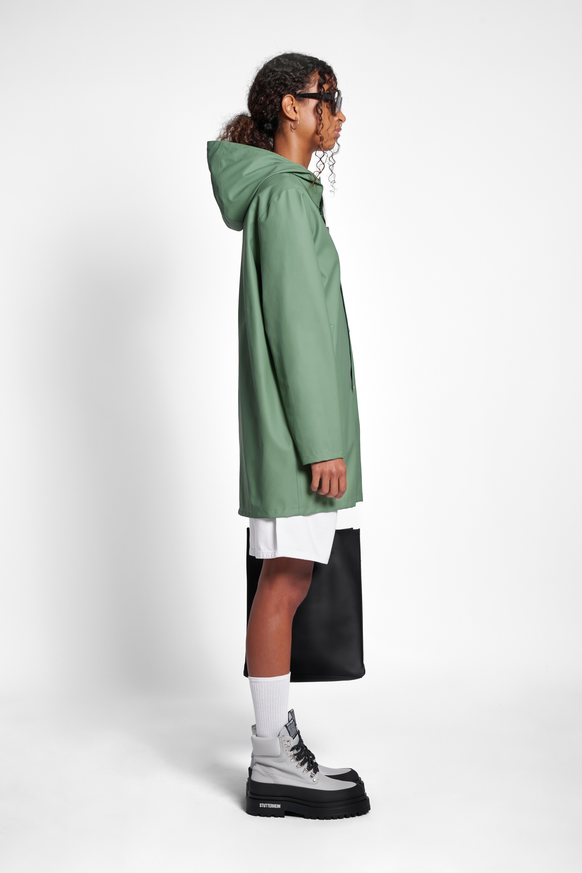 Stockholm Lightweight Raincoat Loden Green - 3