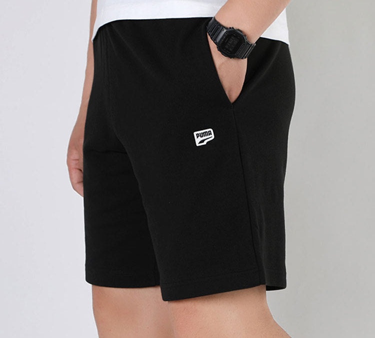 PUMA Trendy Casual Graphic Shorts 'Black' 530162-01 - 4