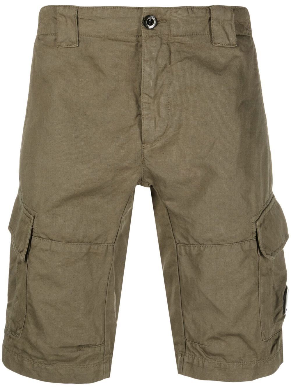 multi-pocket knee-length cargo shorts - 1