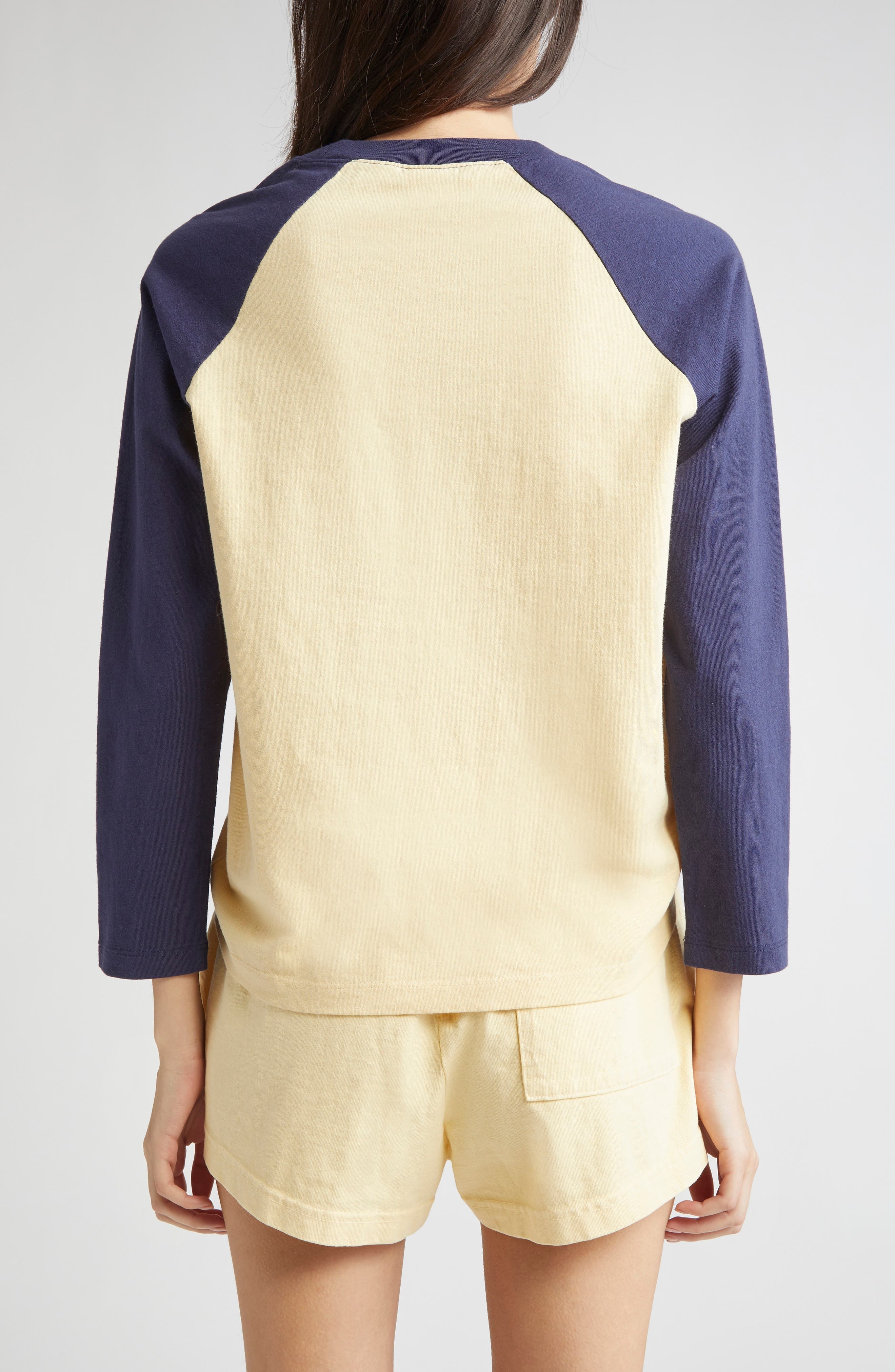 Sporty & Rich California Emblem Graphic Baseball T-Shirt in Light Beige at Nordstrom - 3