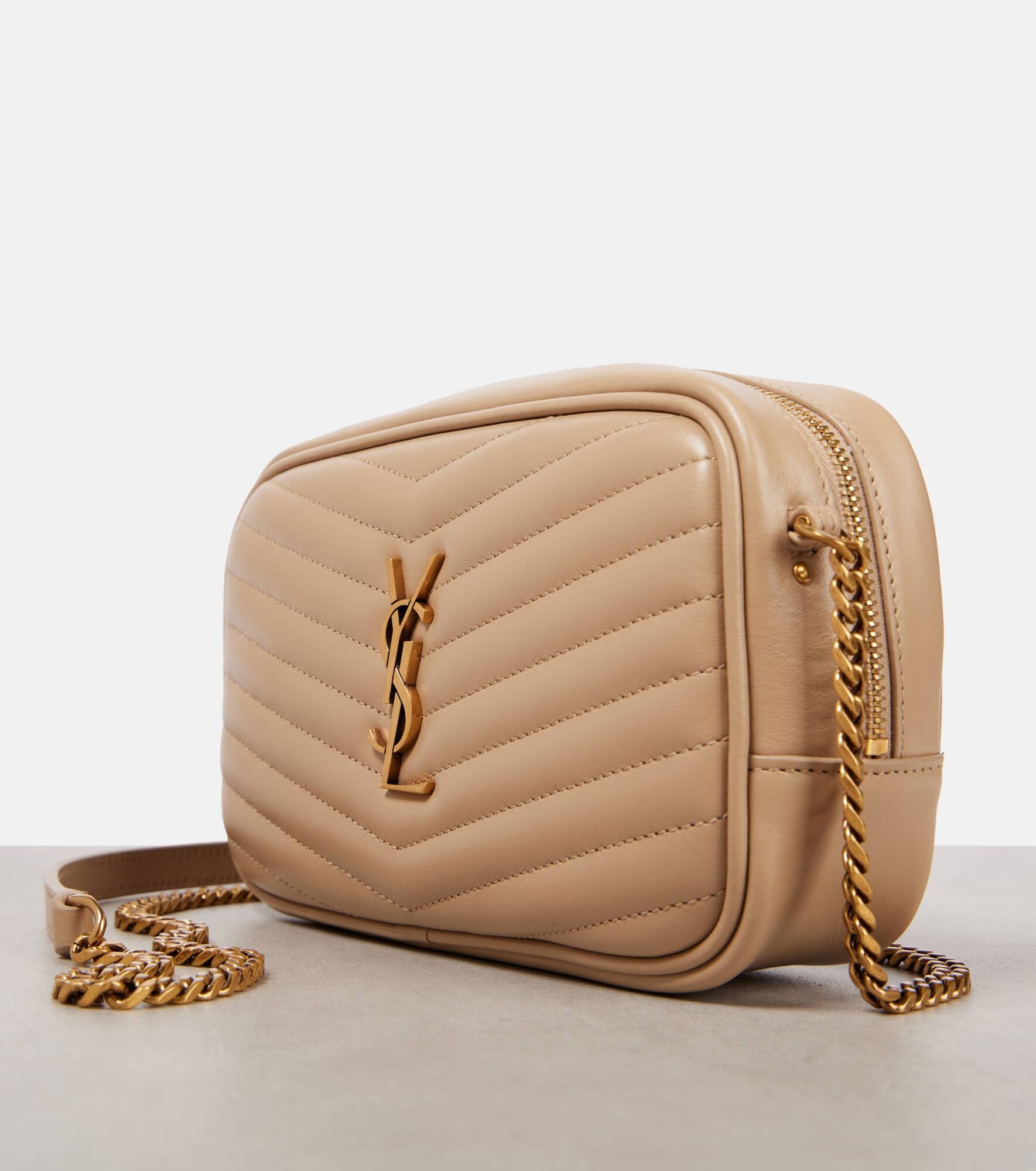 Lou Mini quilted leather camera bag - 6