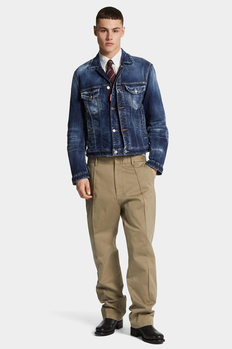 DARK MOODY BLUES DOUBLE FRONT JEAN JACKET - 6