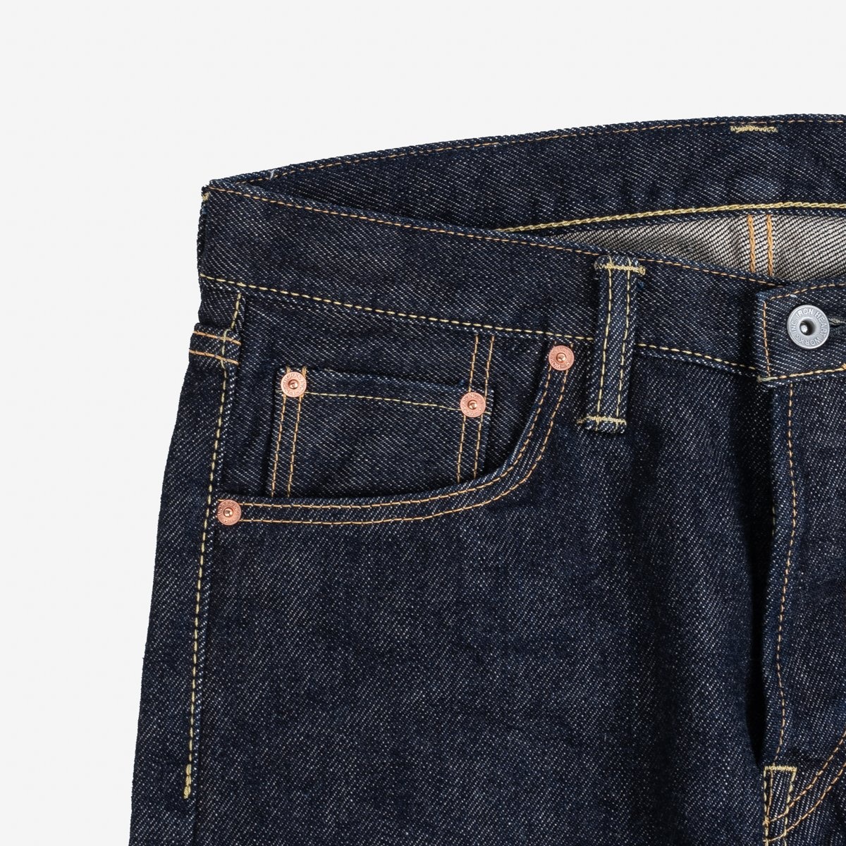 IH-555S-21 21oz Selvedge Denim Super Slim Cut Jeans - Indigo - 5
