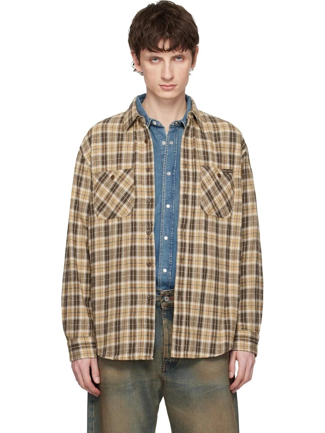 Brown Julian Worker Shirt - 1