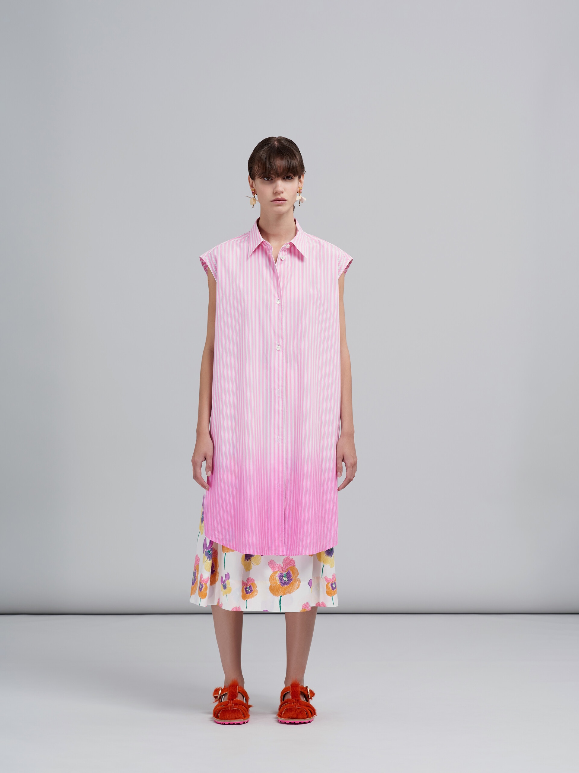 DIP-DYED POPLIN TOP - 2