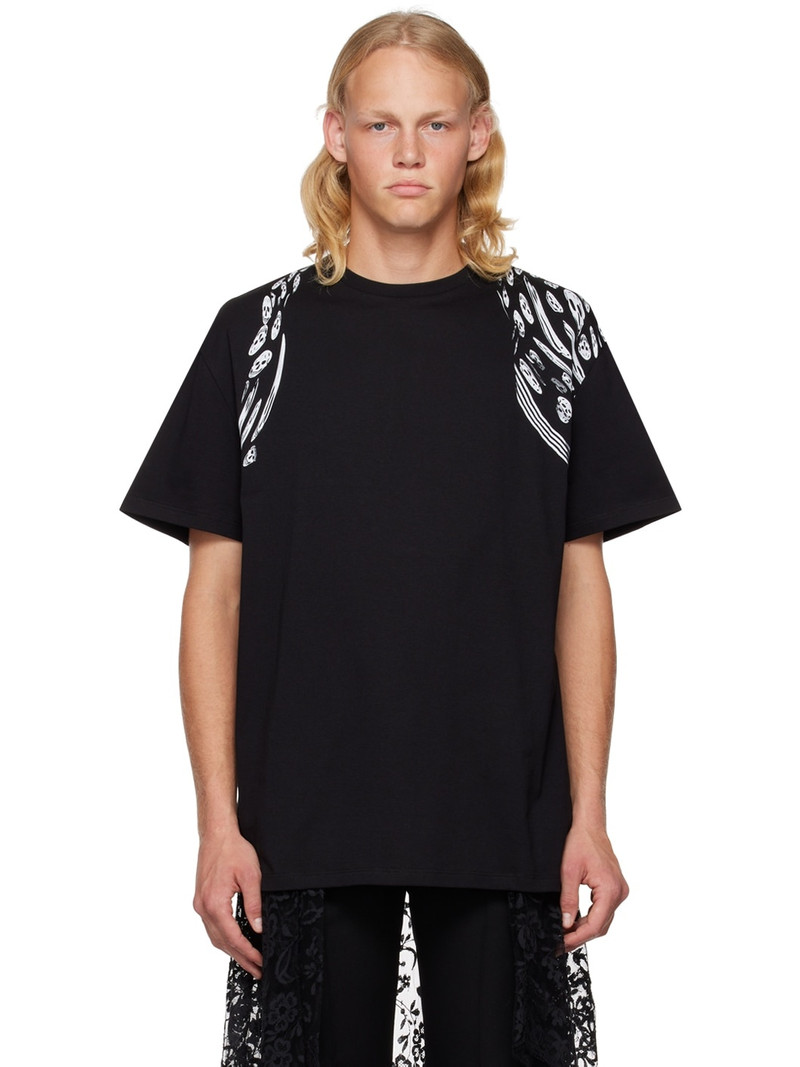 Black Harness Skull T-Shirt 1