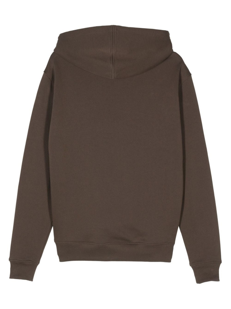 AMI Paris logo-embroidered hoodie outlook