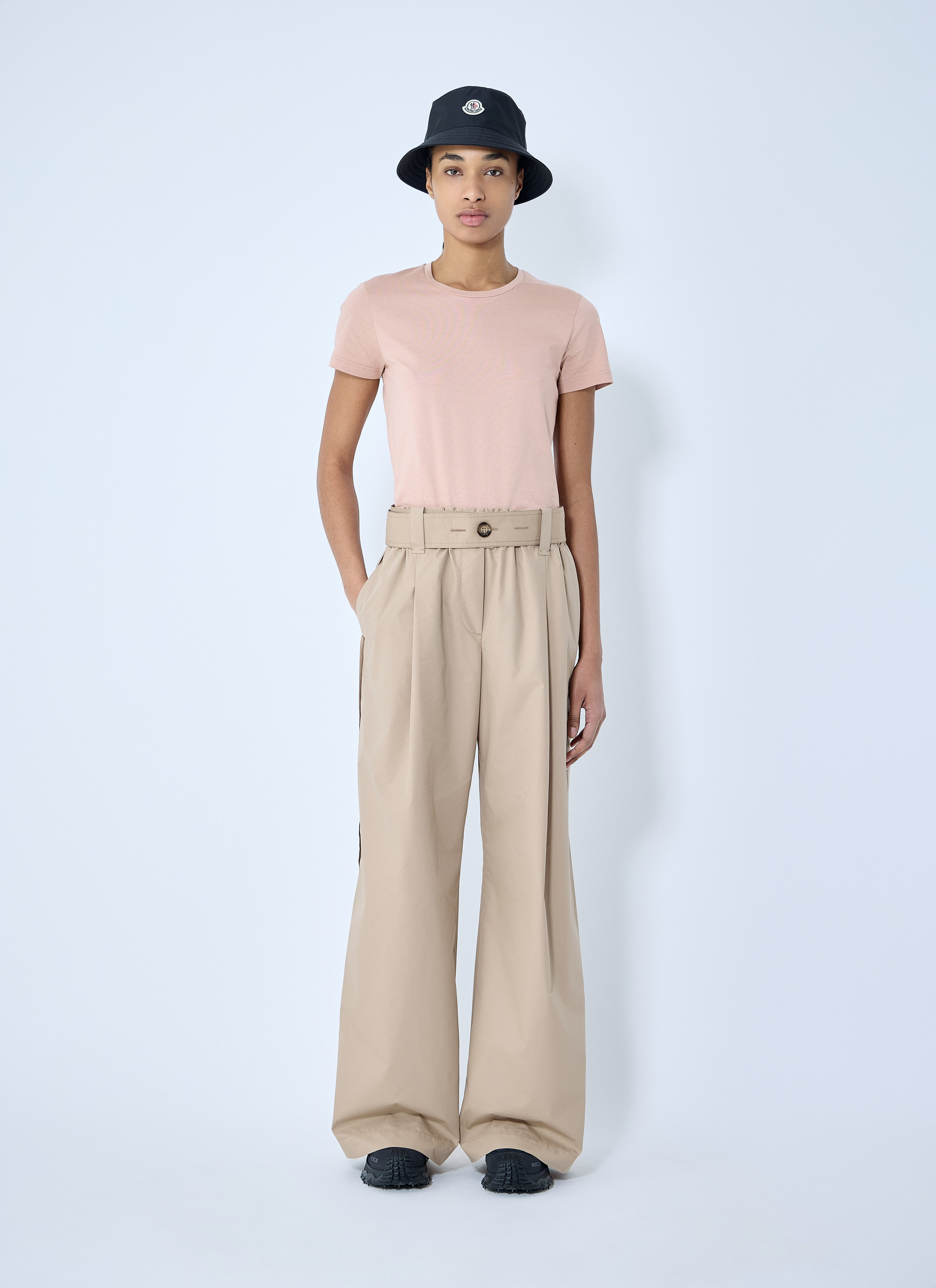 Moncler Women Belted Gathered Pants - 2