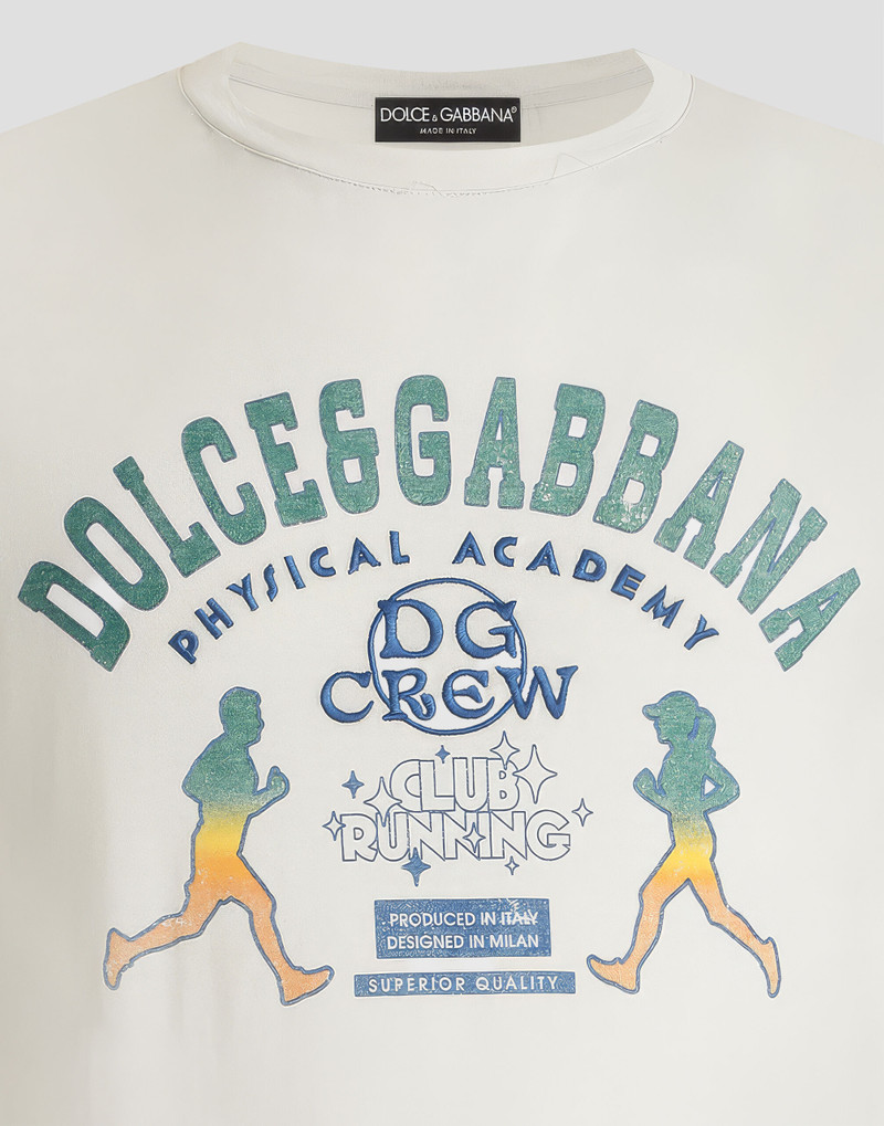 Dolce & Gabbana Cotton t-shirt with print and embroidery outlook