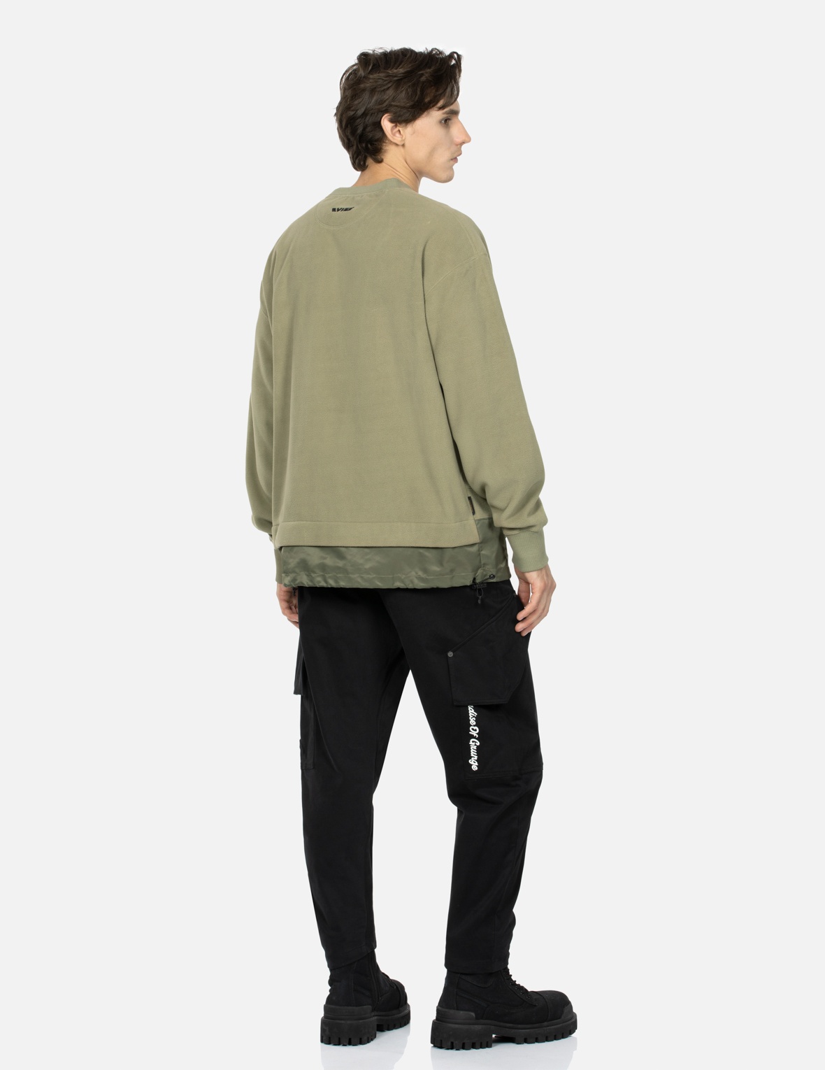 SLOGAN EMBROIDERY 3D FIT CARGO PANTS - 3